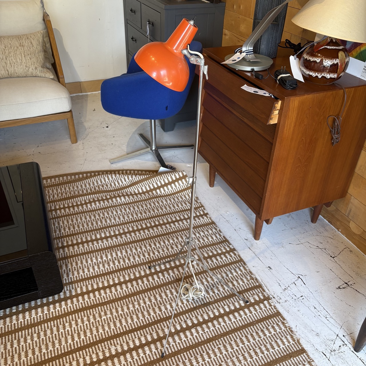 Vintage Metal Floor Lamp - Image 2