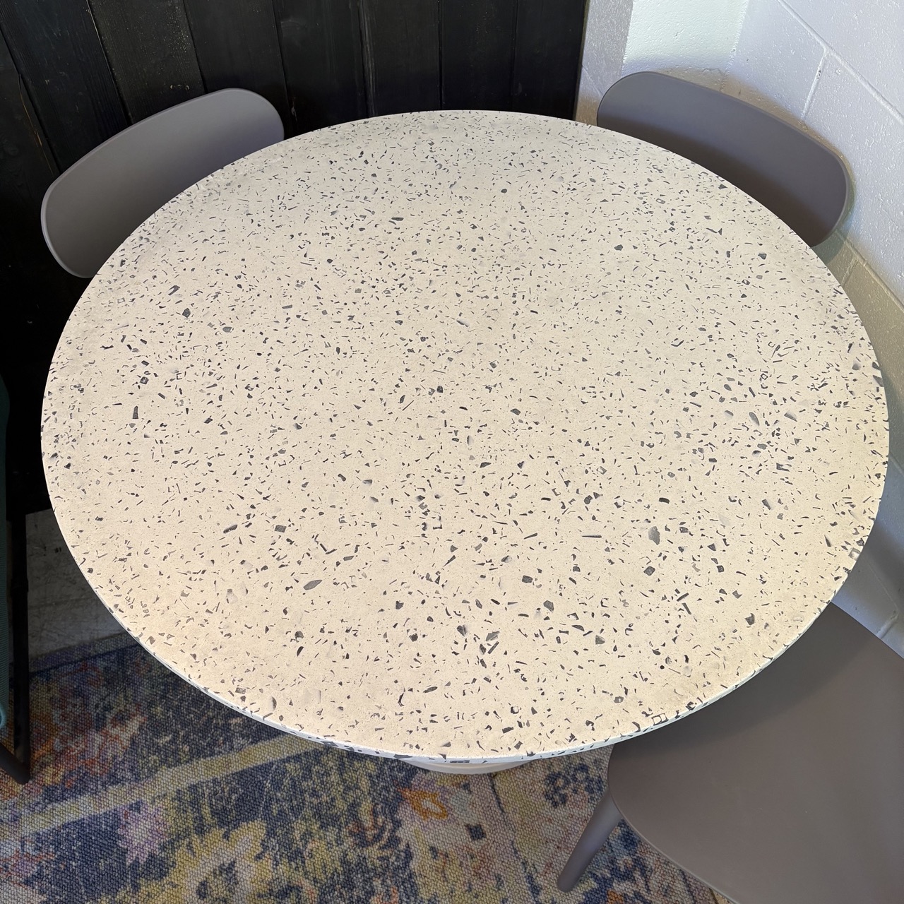 Moe's 'Tuli' Outdoor Café Table in White Terrazzo - Image 8