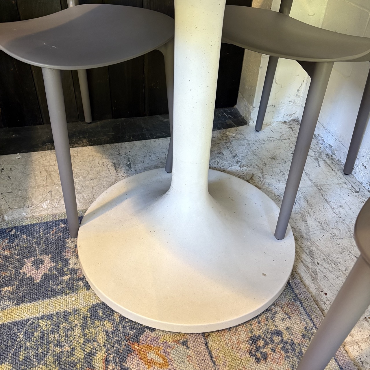 Moe's 'Tuli' Outdoor Café Table in White Terrazzo - Image 9