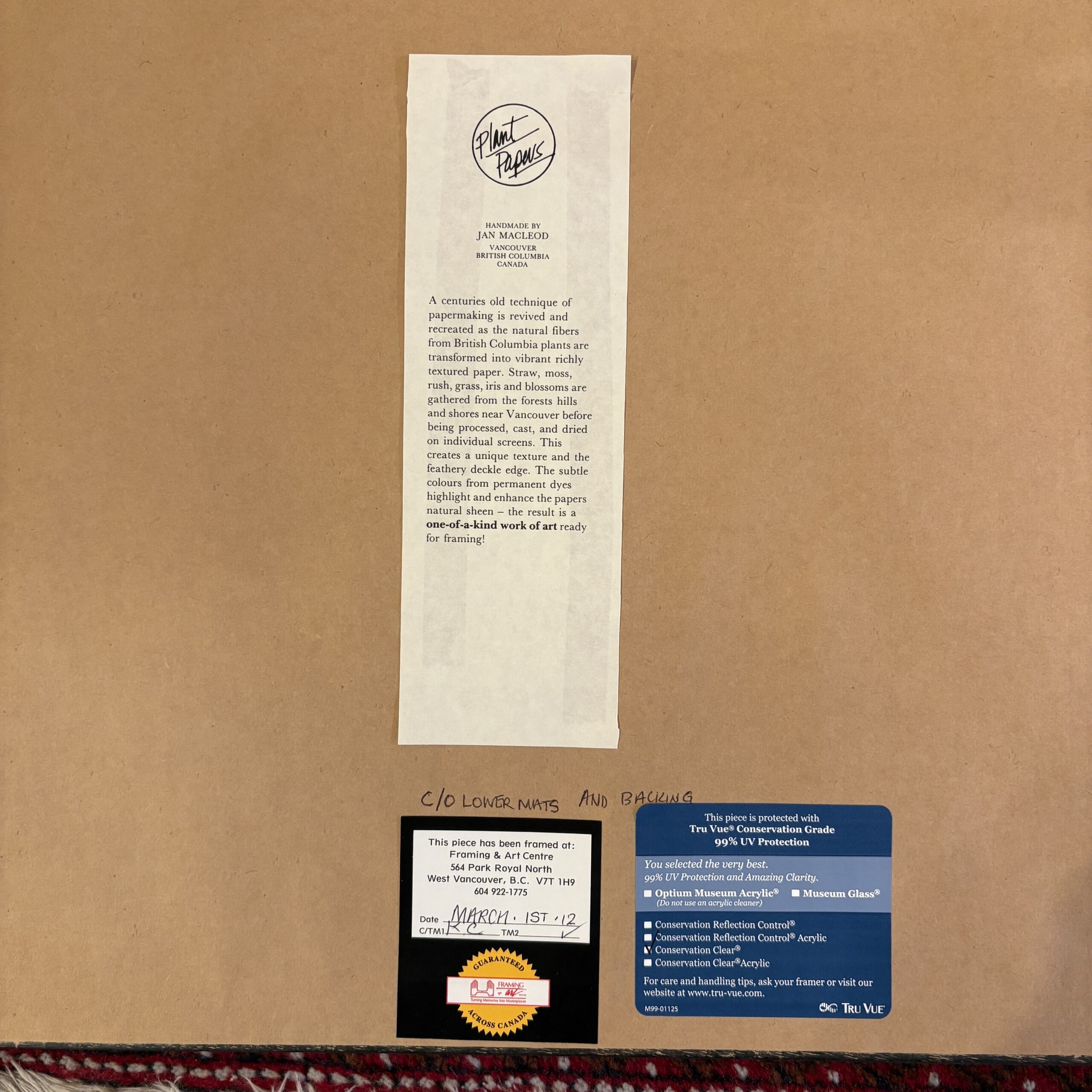 Jan MacLeod "Plant Papers" Original Mixed Media - Image 5