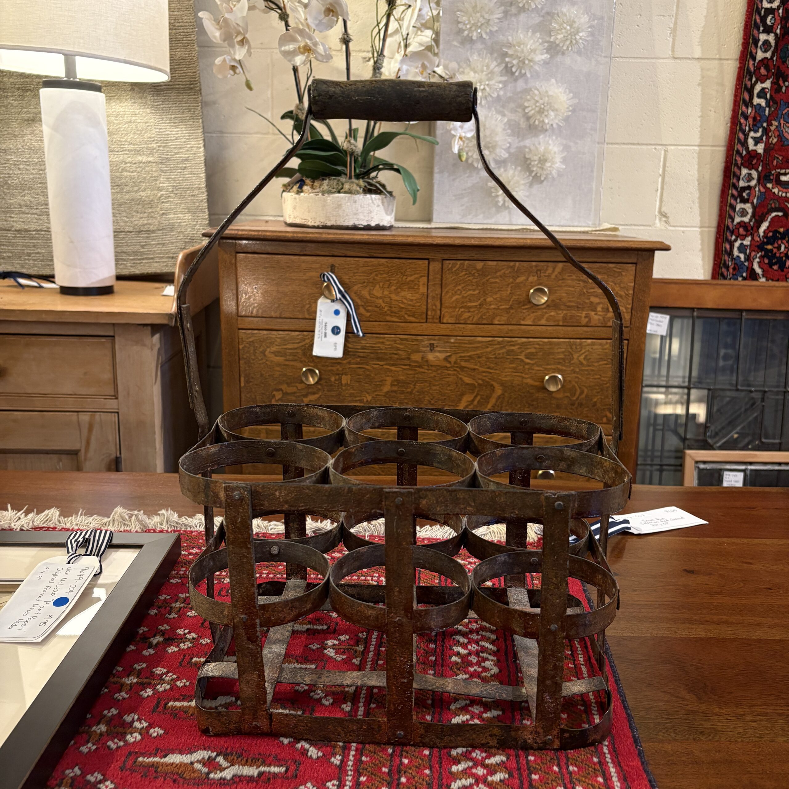 Antique Bottle Carrier - Image 2