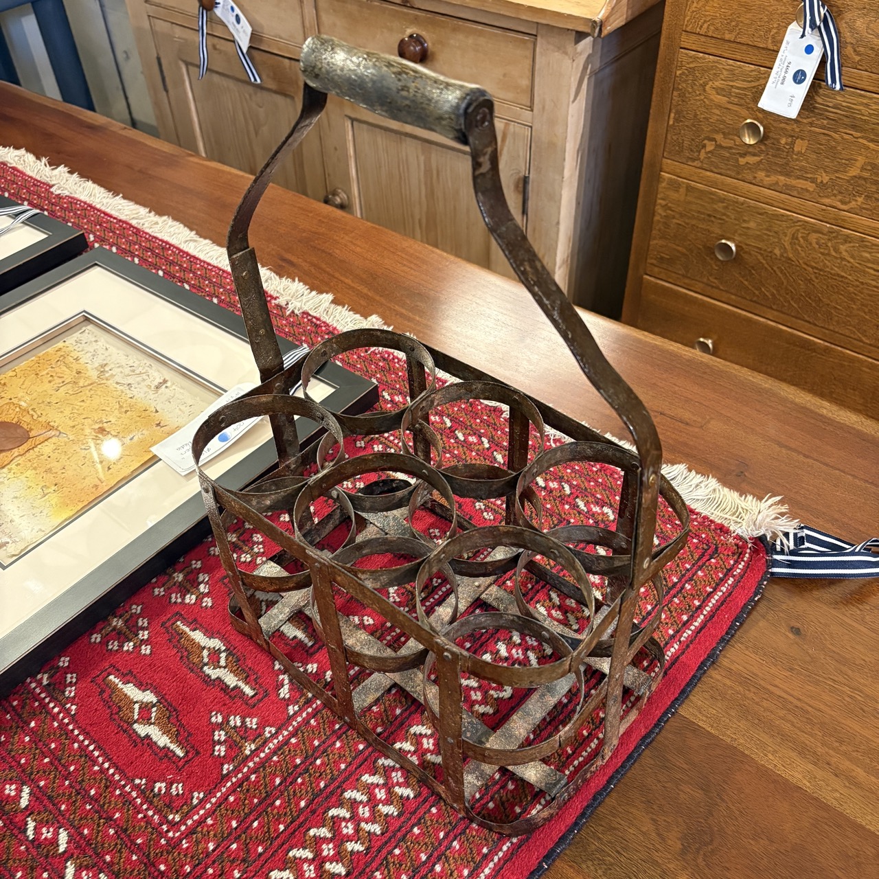 Antique Bottle Carrier - Image 3