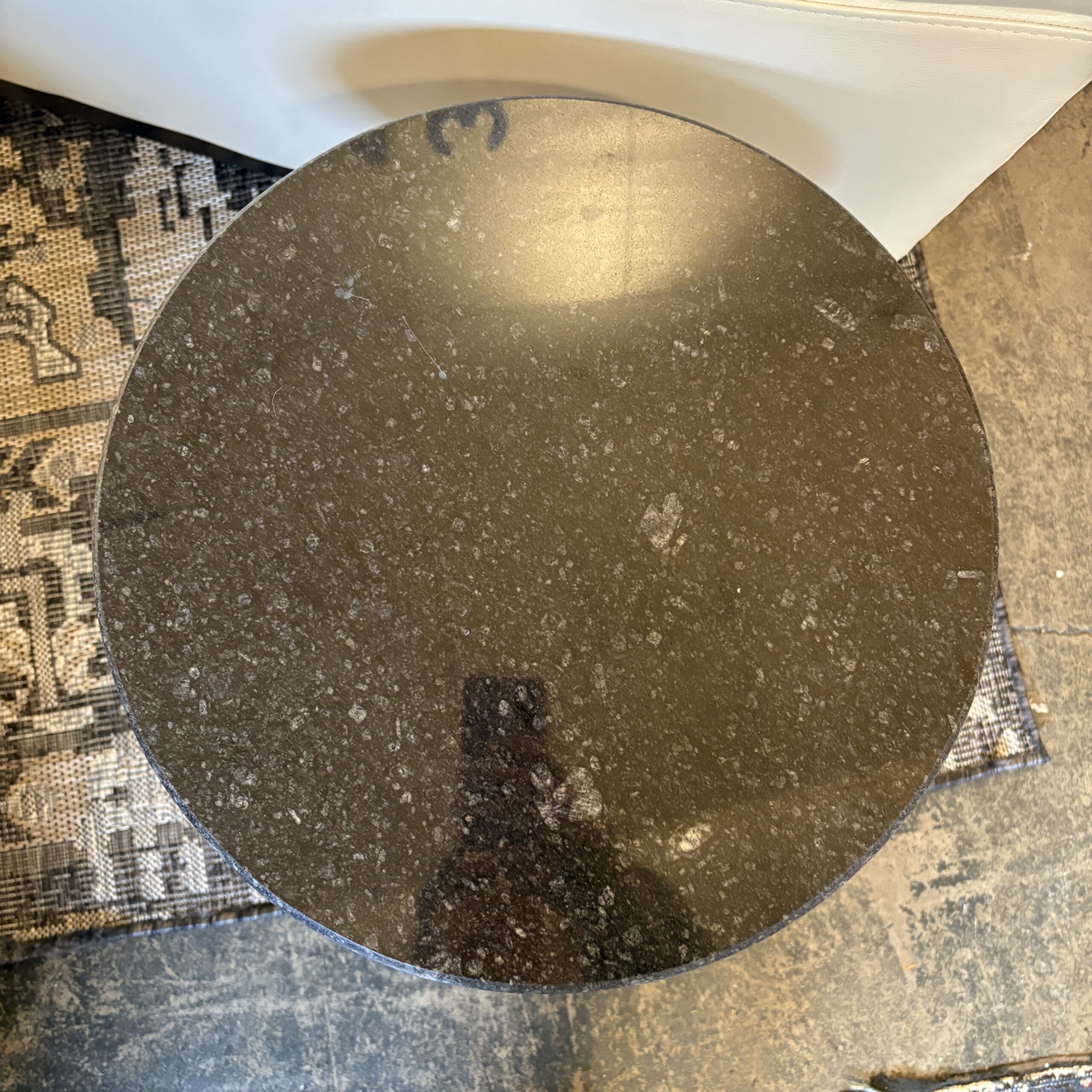 Pair of Stone & Bronze Side Tables - Image 4