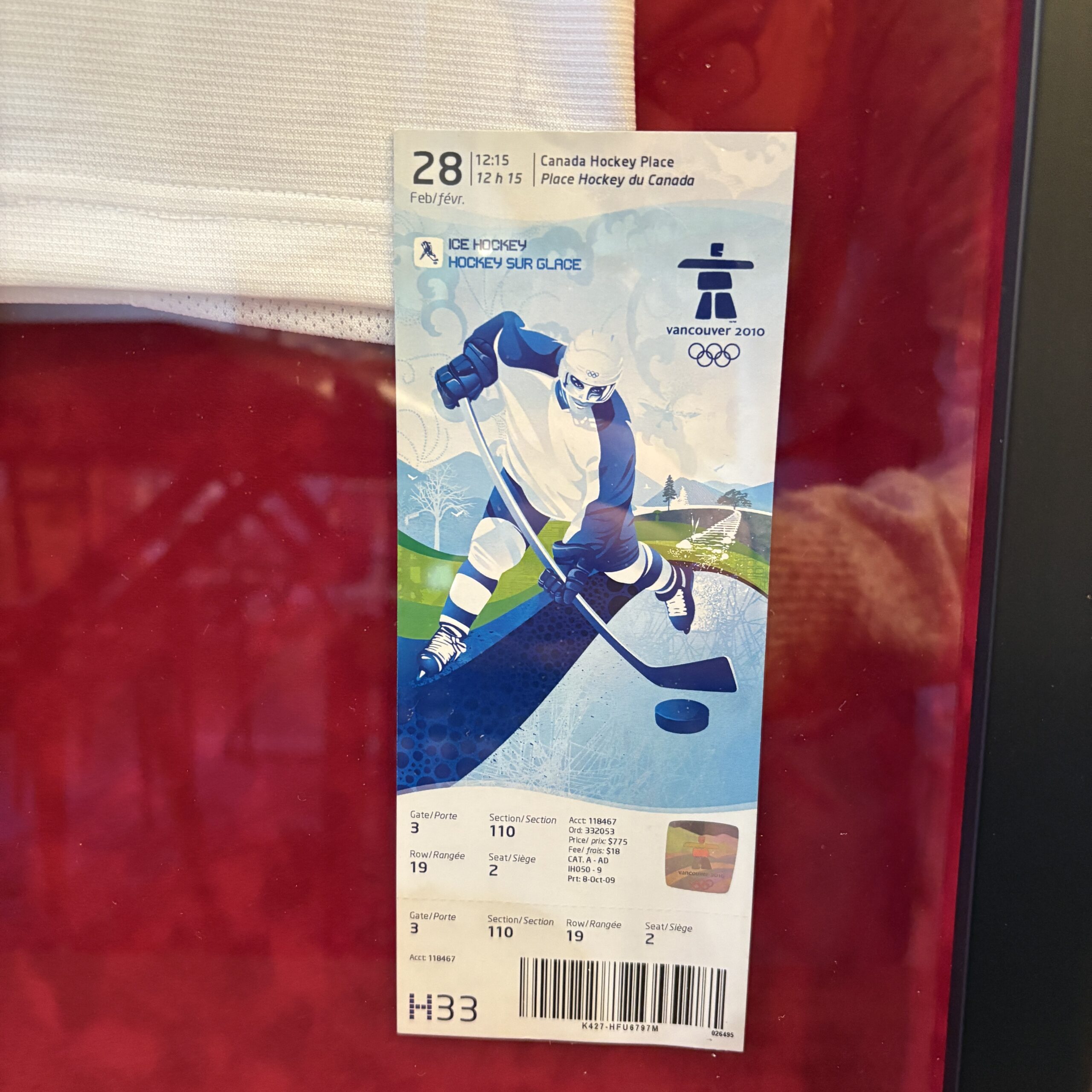 Framed Team Canada Golden Game Memorabilia - Image 5