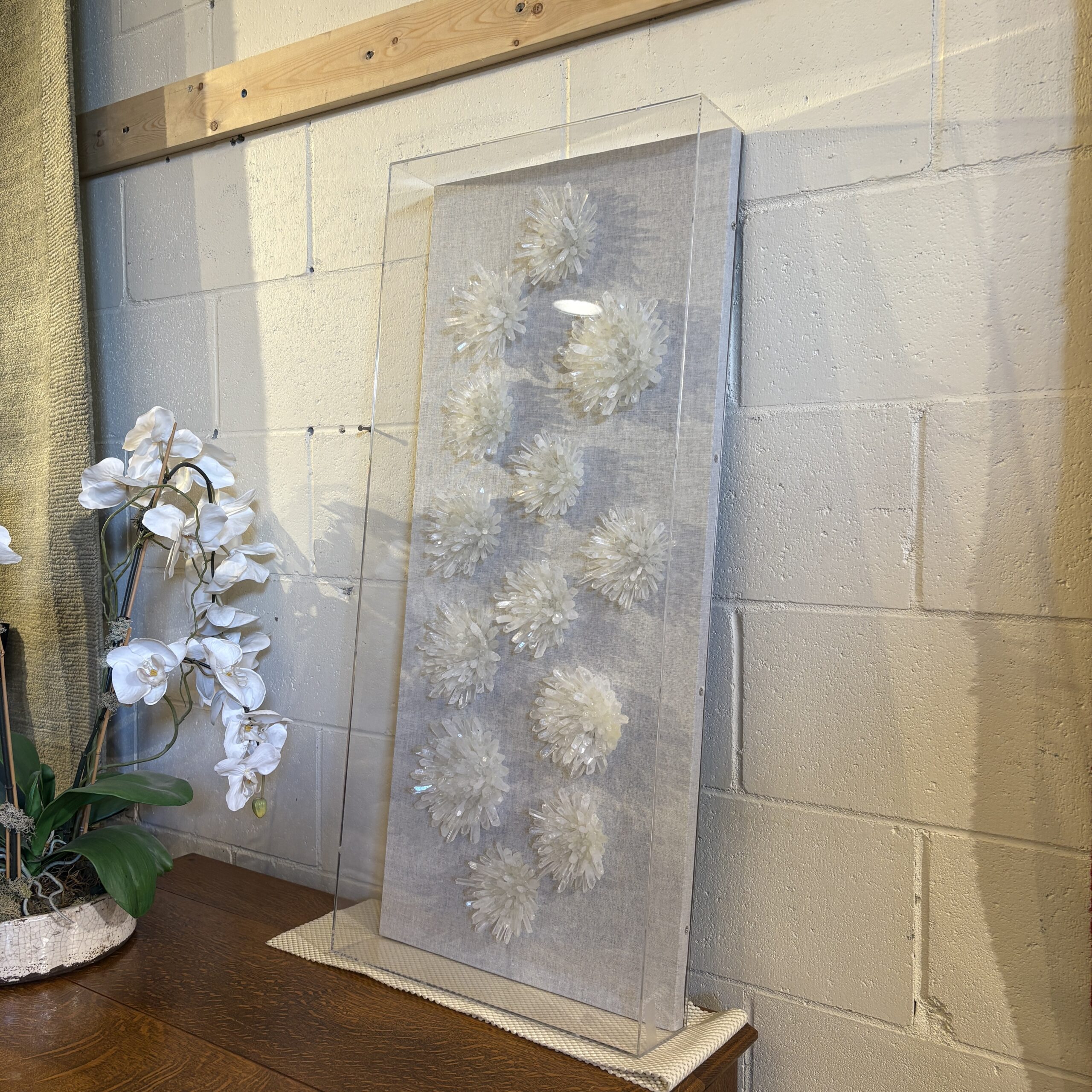 Selenite Clusters Wall Hanging - Coast Consignment - image 3