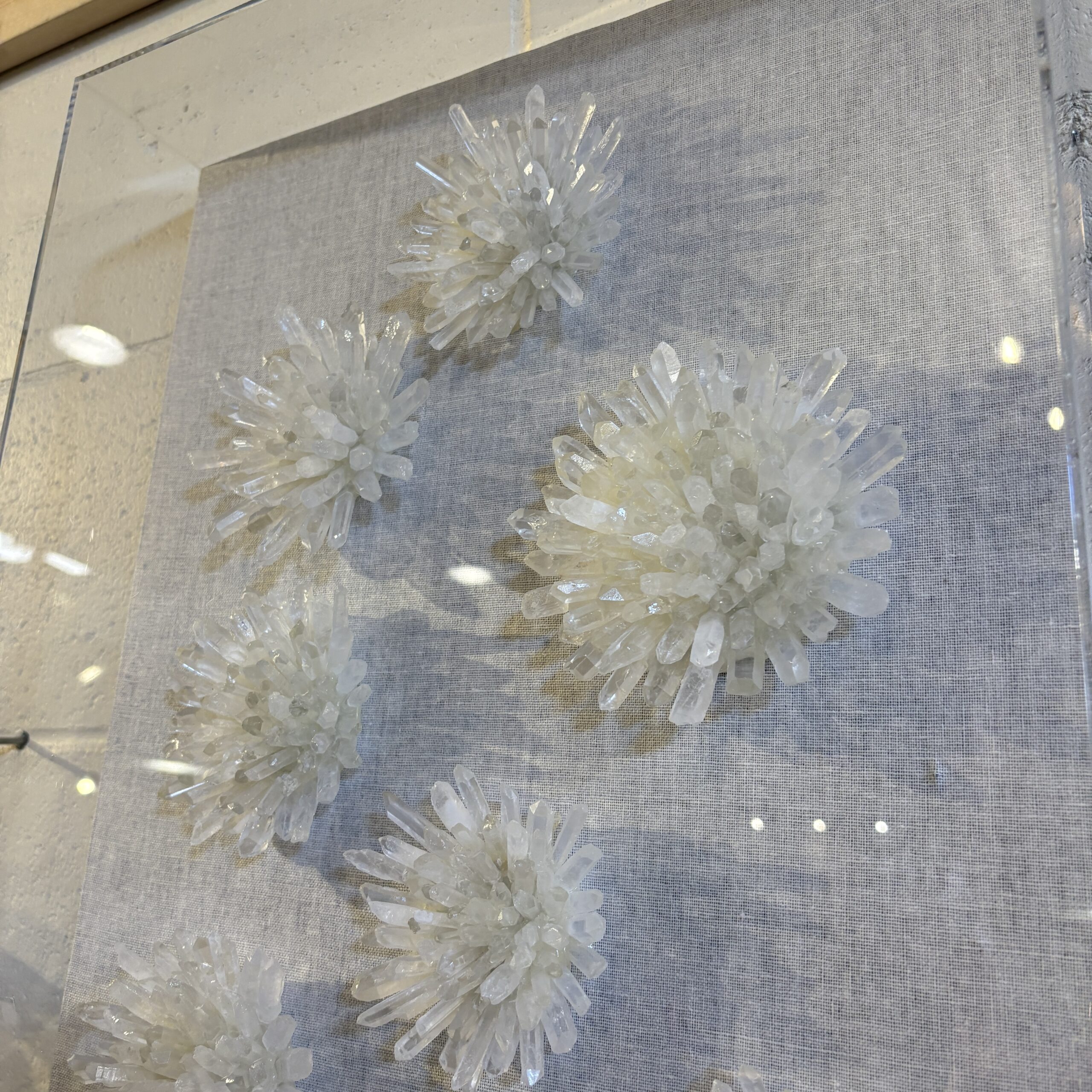 Selenite Clusters Wall Hanging - Coast Consignment - image 4