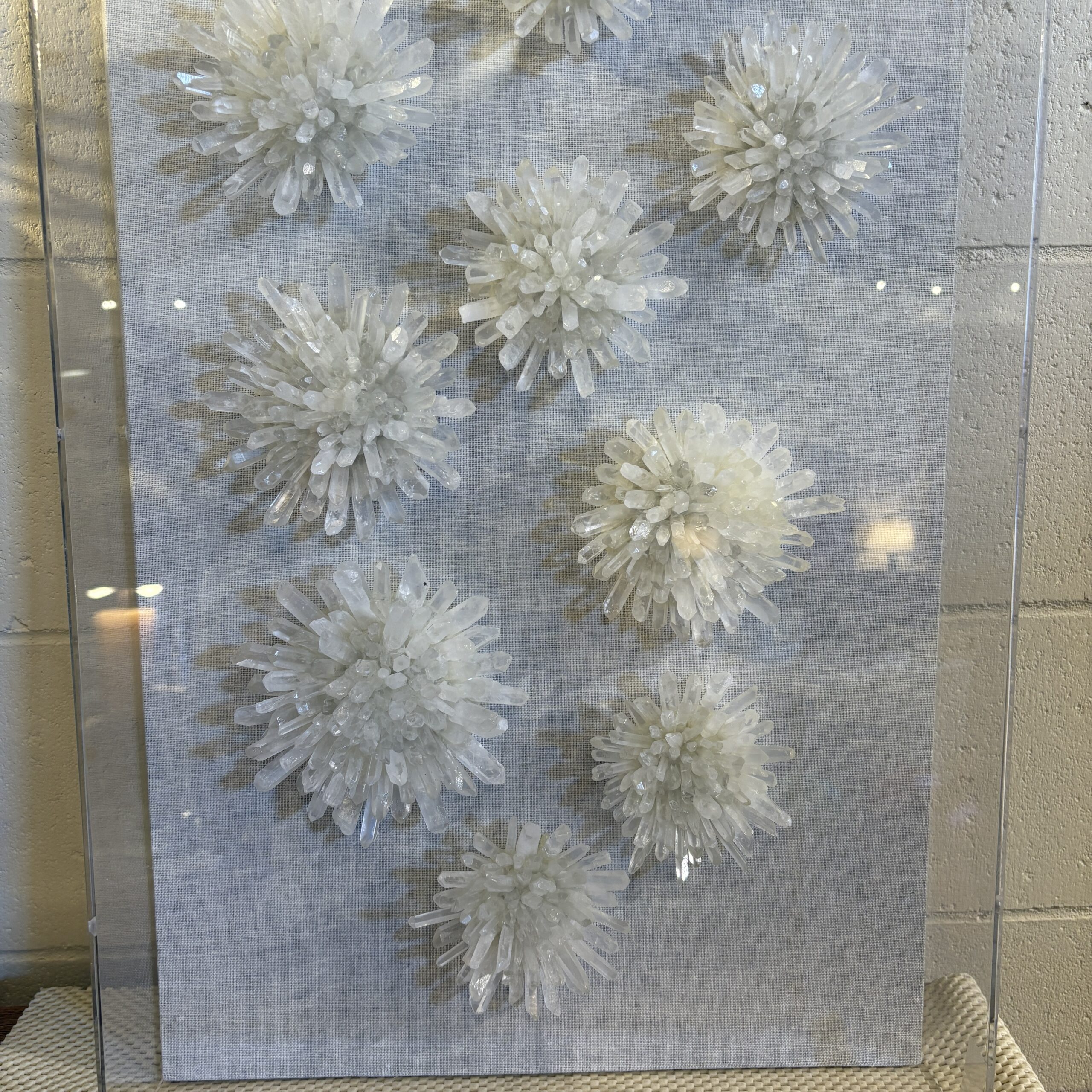 Selenite Clusters Wall Hanging - Coast Consignment - image 5