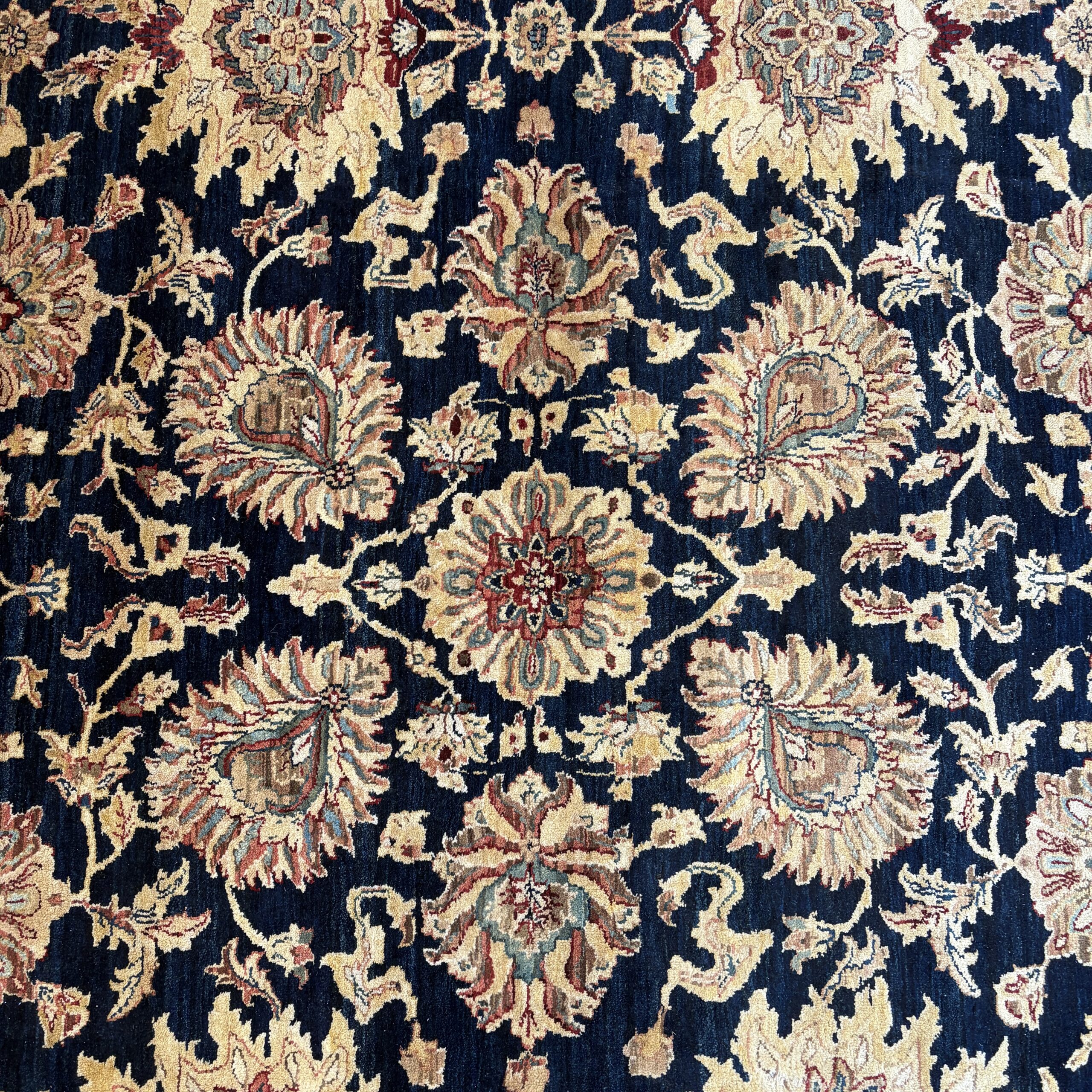 Dark Blue Indo-Persian Rug - 12'x16' - Coast Consignment - image 1