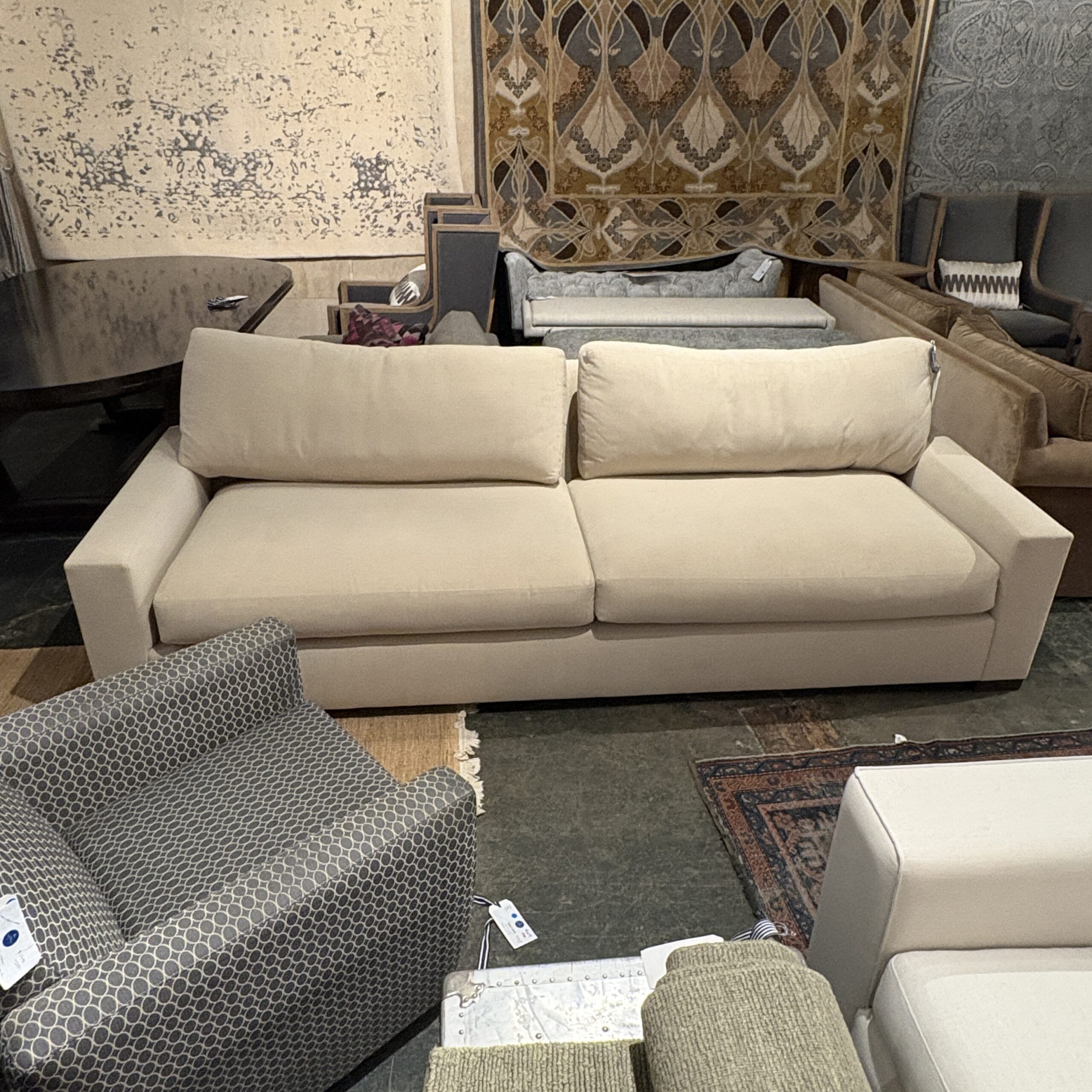 RH 'Maxwell' 2-Cushion Linen Sofa