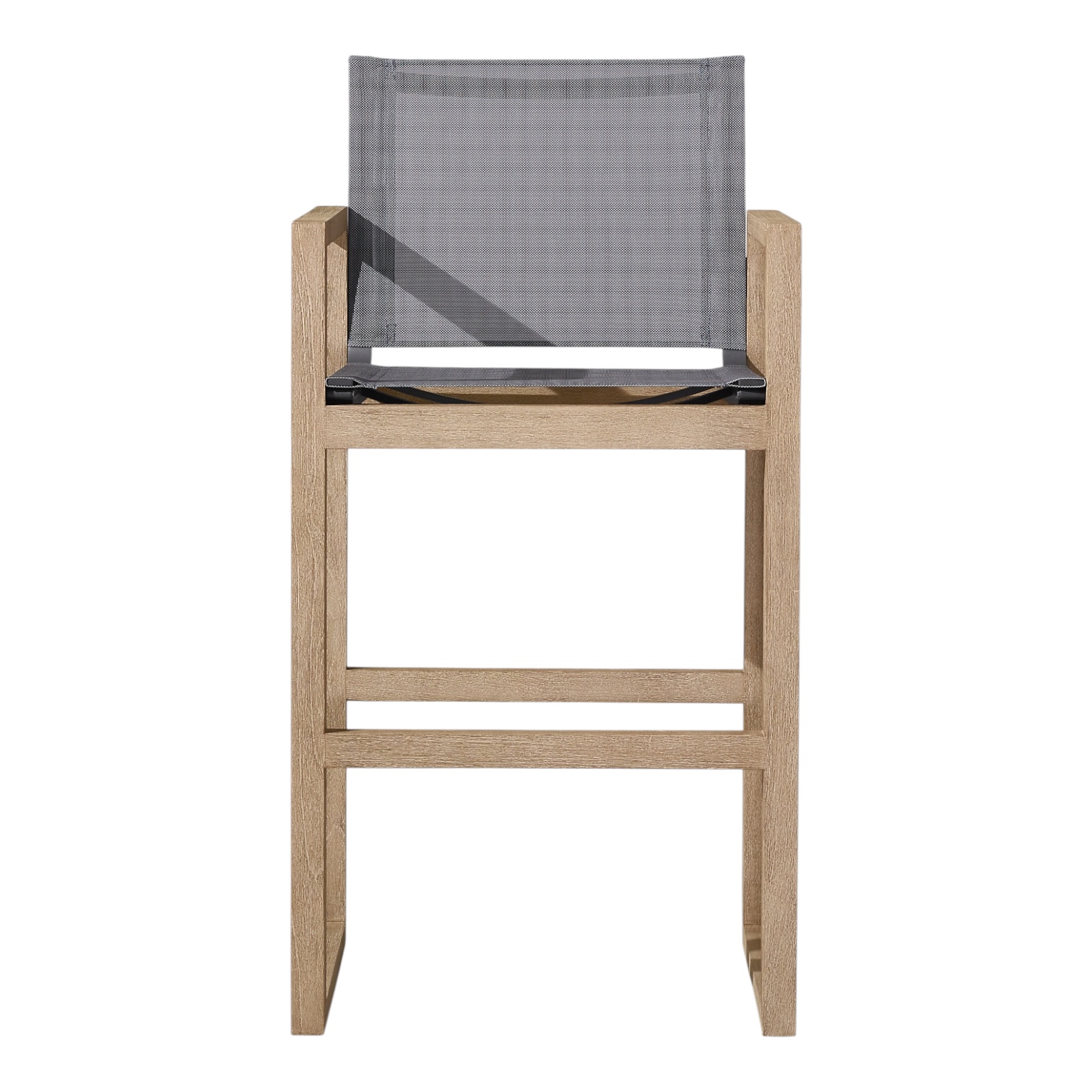 RH 'Aegean' Teak & Mesh Outdoor Bar Stool - Image 2