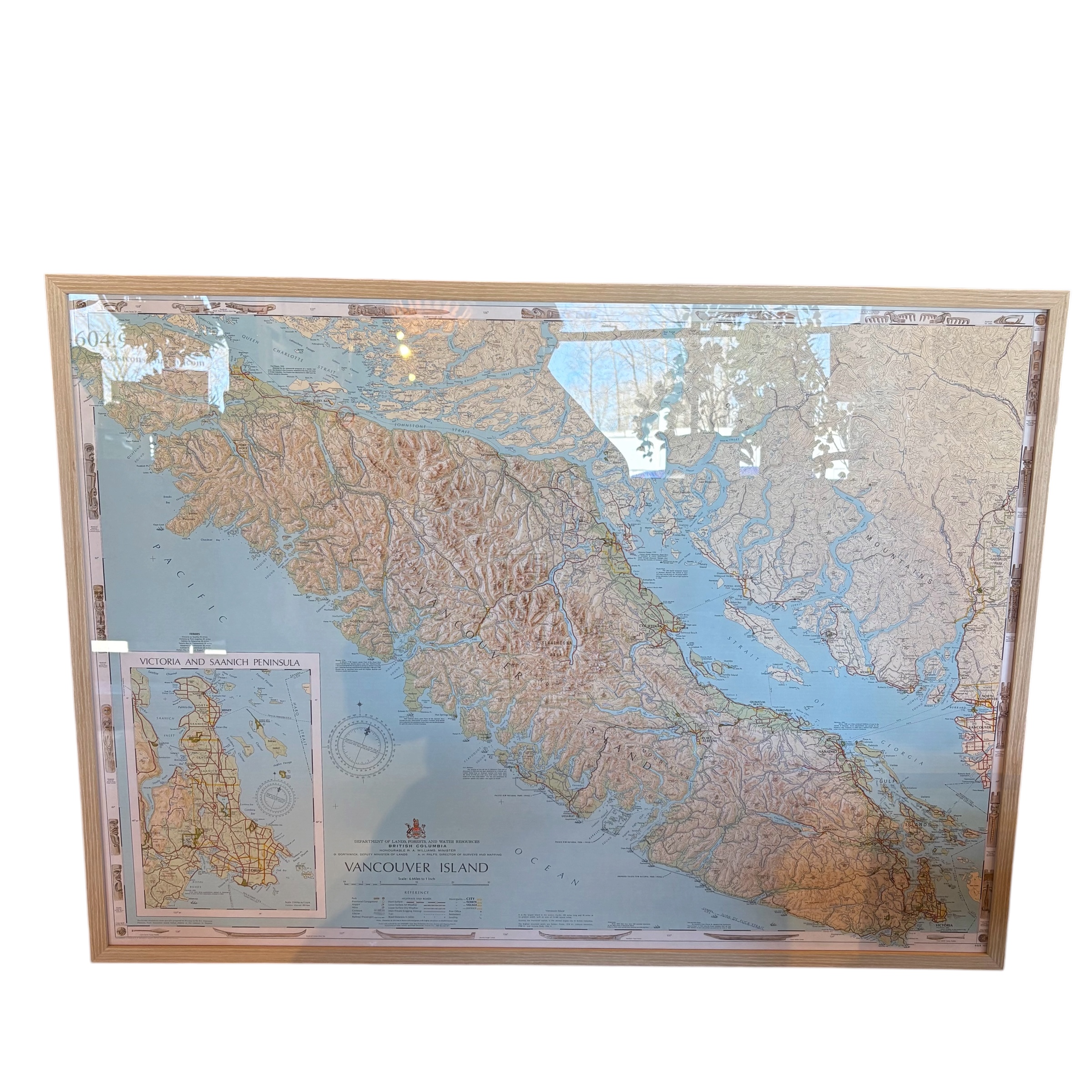 Vintage Map of Vancouver Island