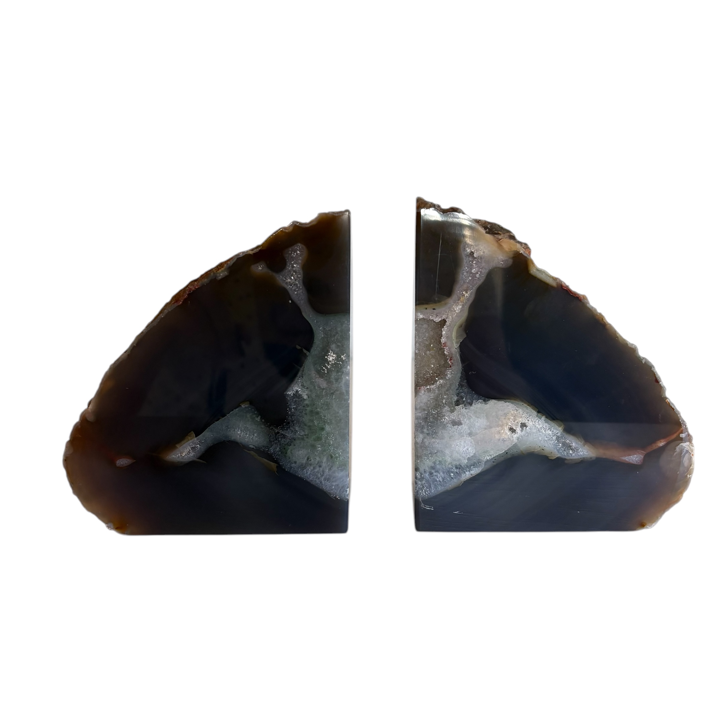 Brazilian Agate Bookends