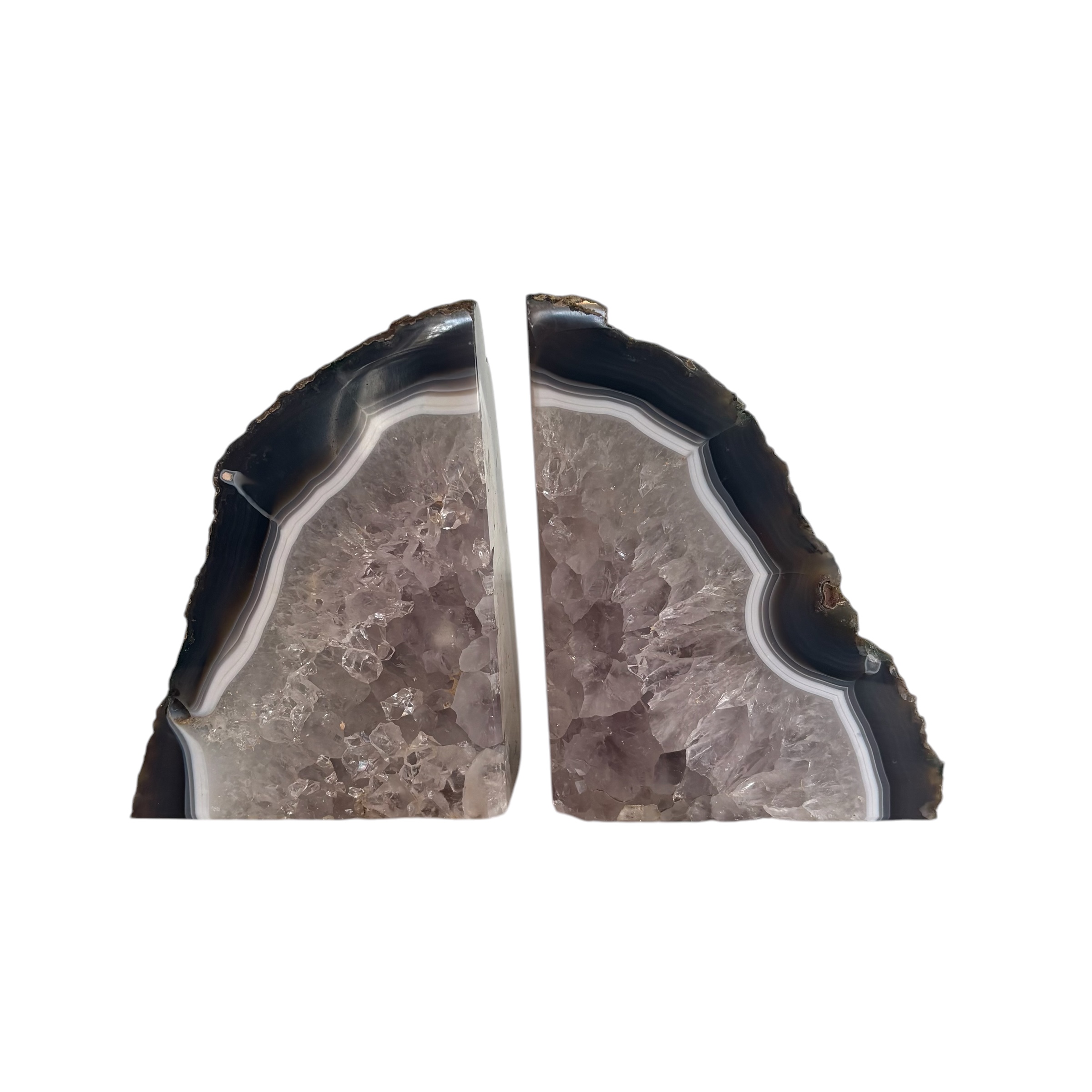 Brazilian Agate Bookends