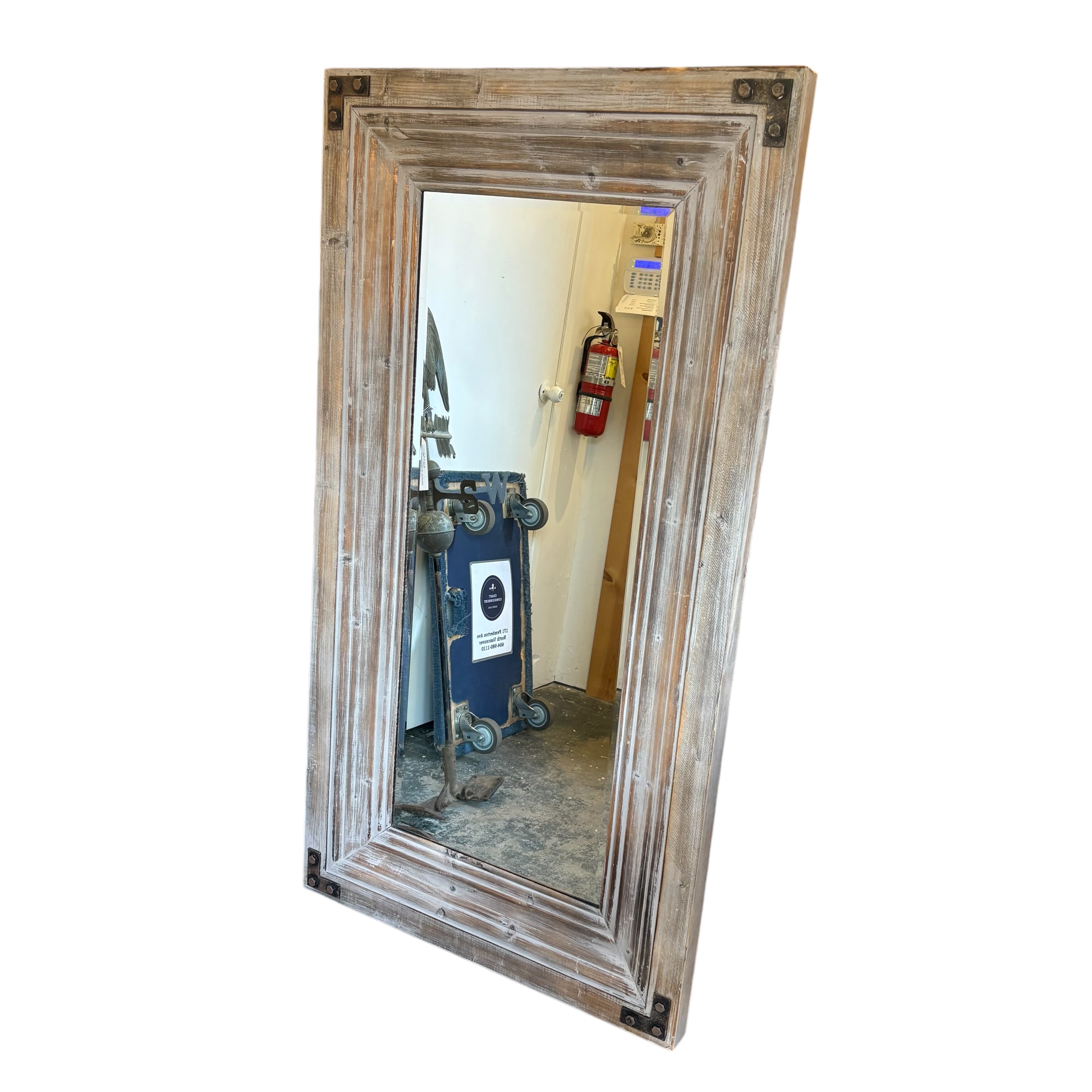 Distressed Wood Mirror
