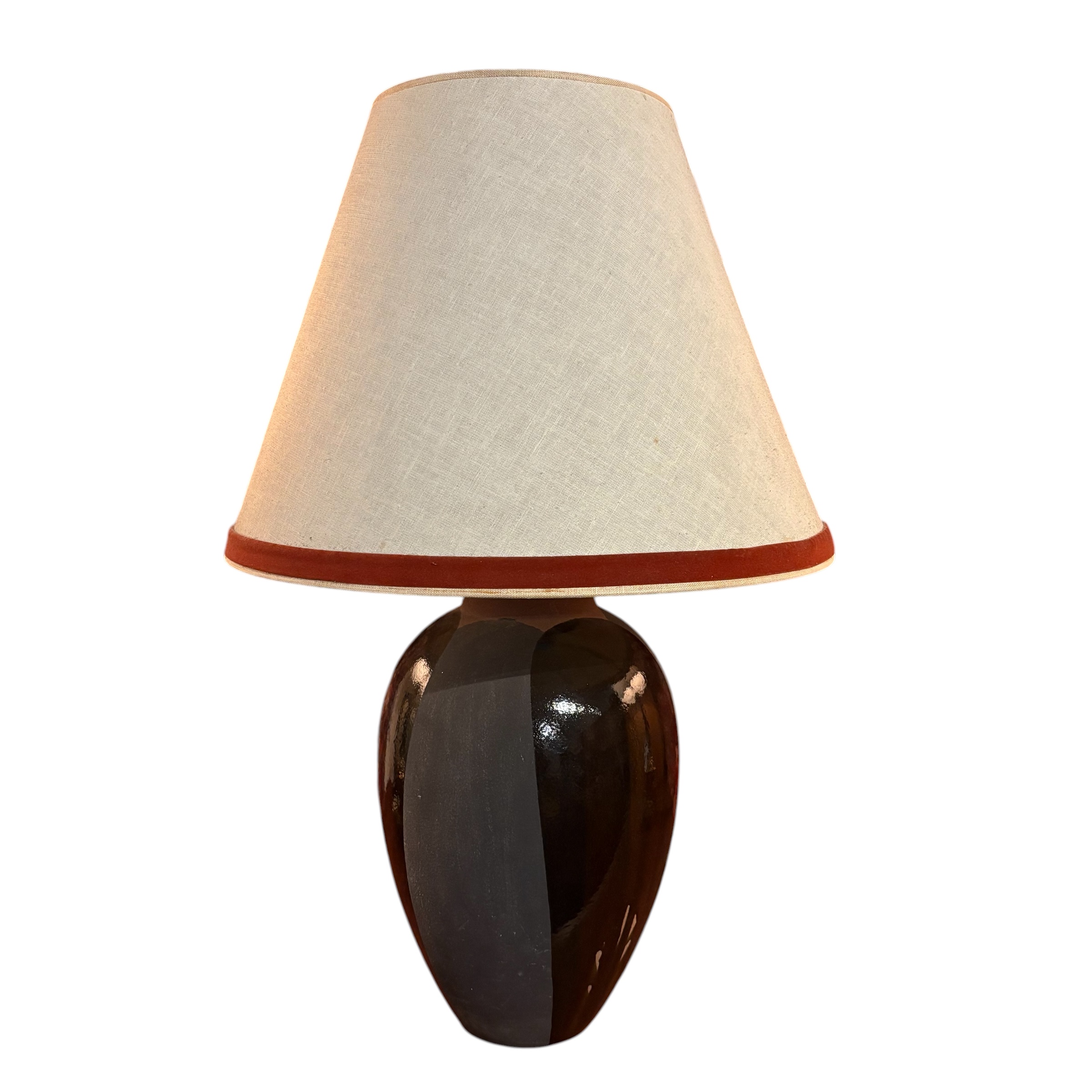 Vintage Glazed Table Lamp