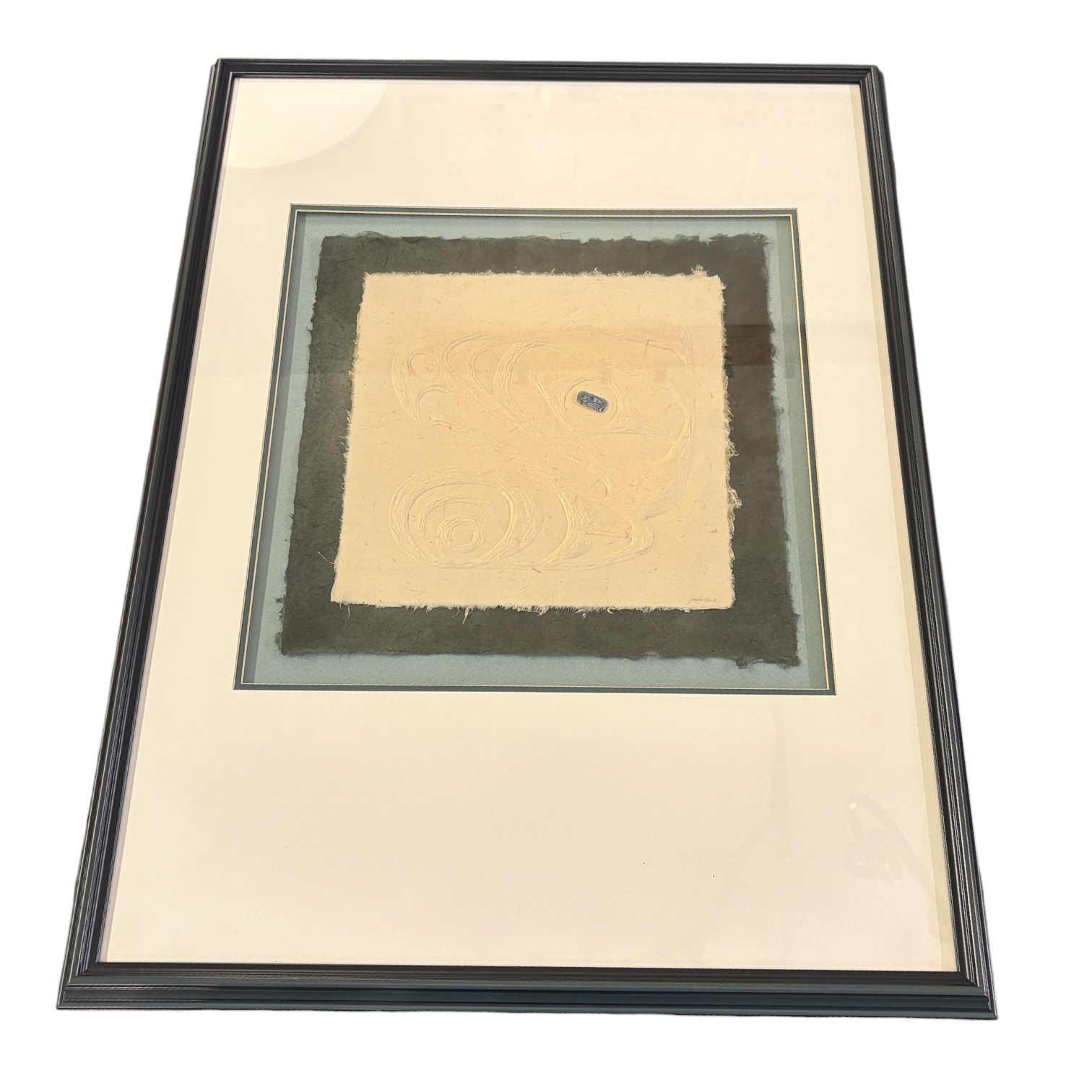 Jan MacLeod "Plant Papers" Original Mixed Media of Eagle's Head