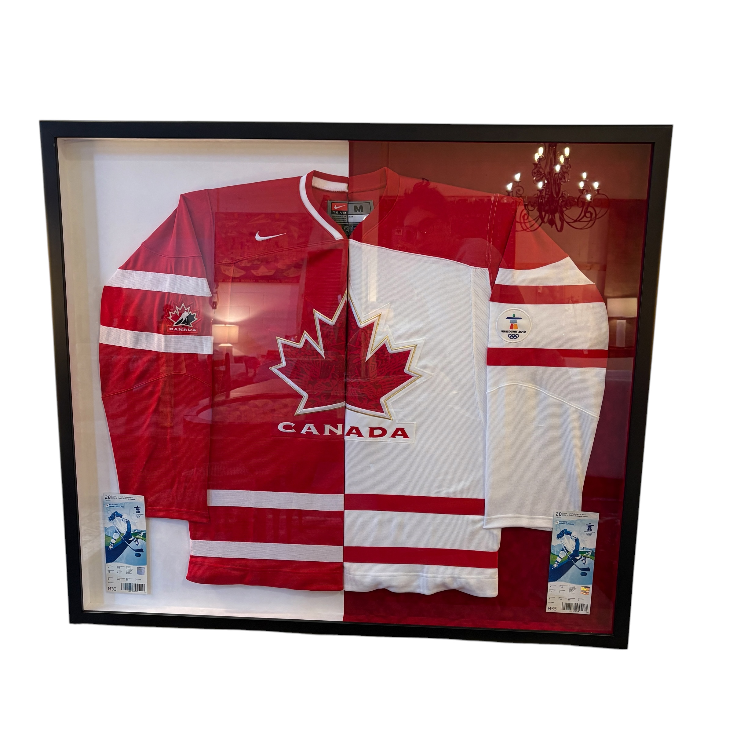 Framed Team Canada Golden Game Memorabilia