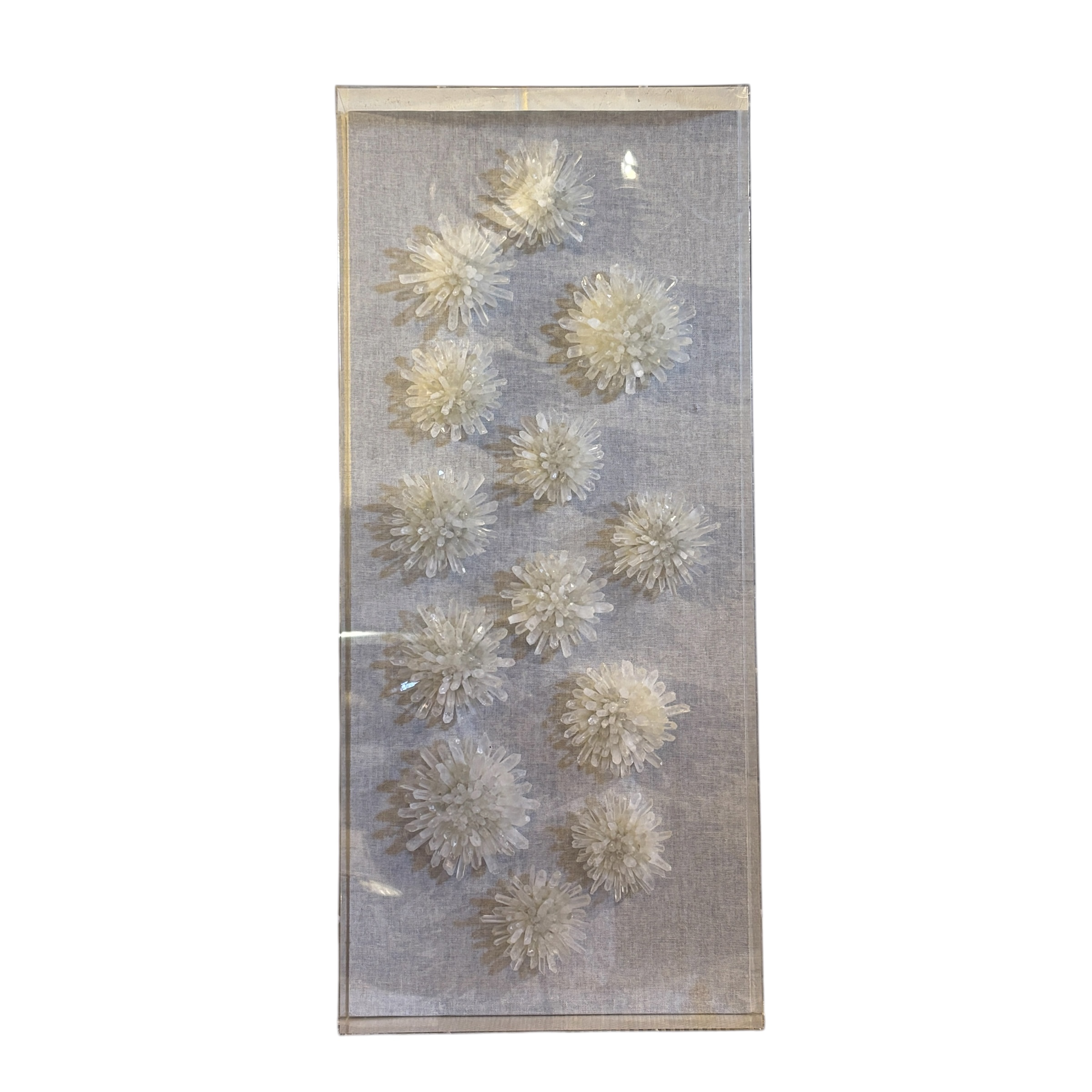Selenite Clusters Wall Hanging - Coast Consignment - image 1