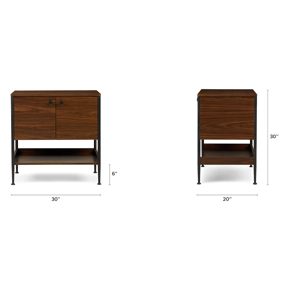 Walnut Cabinet - Coast Consignment