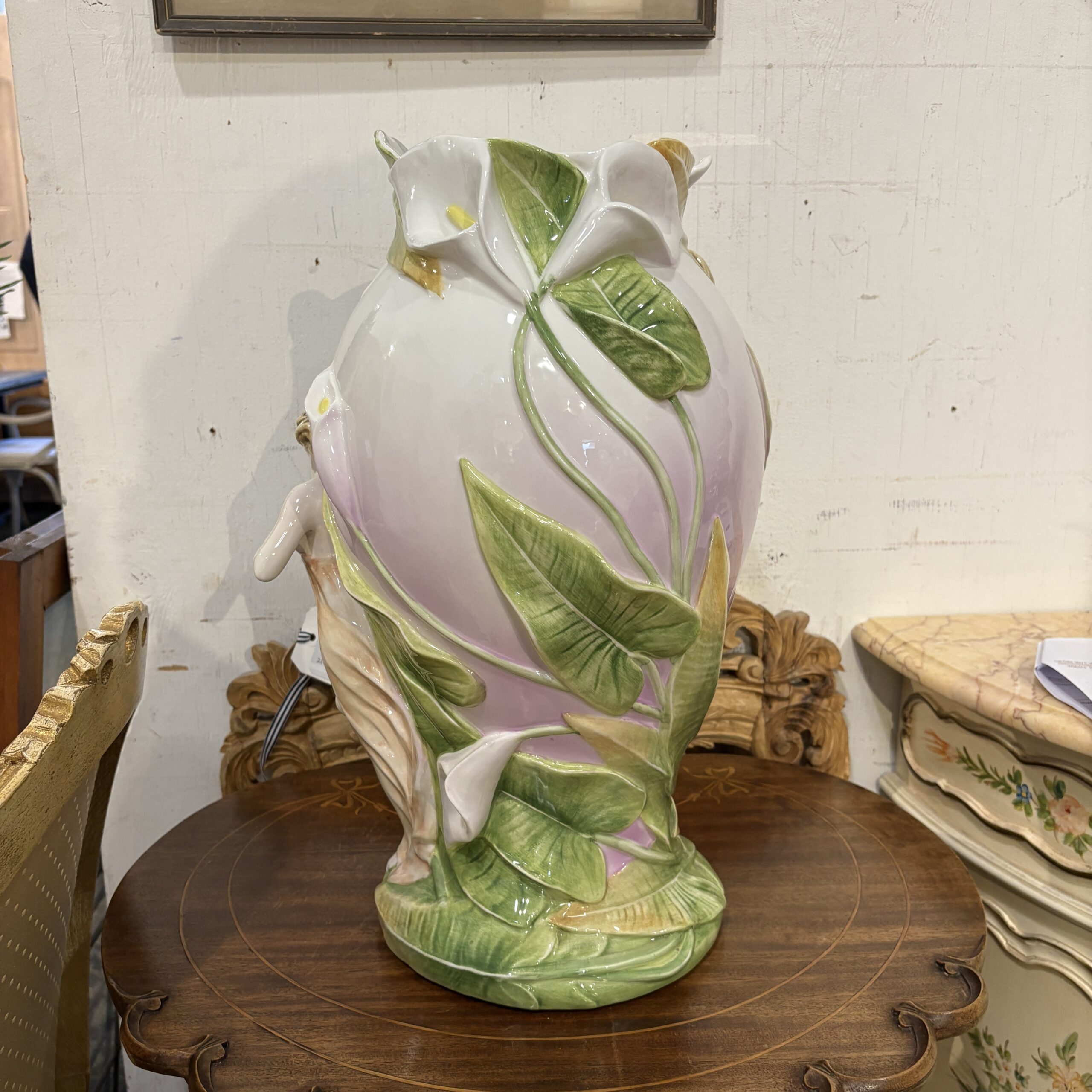 Art Nouveau Figurine Vase