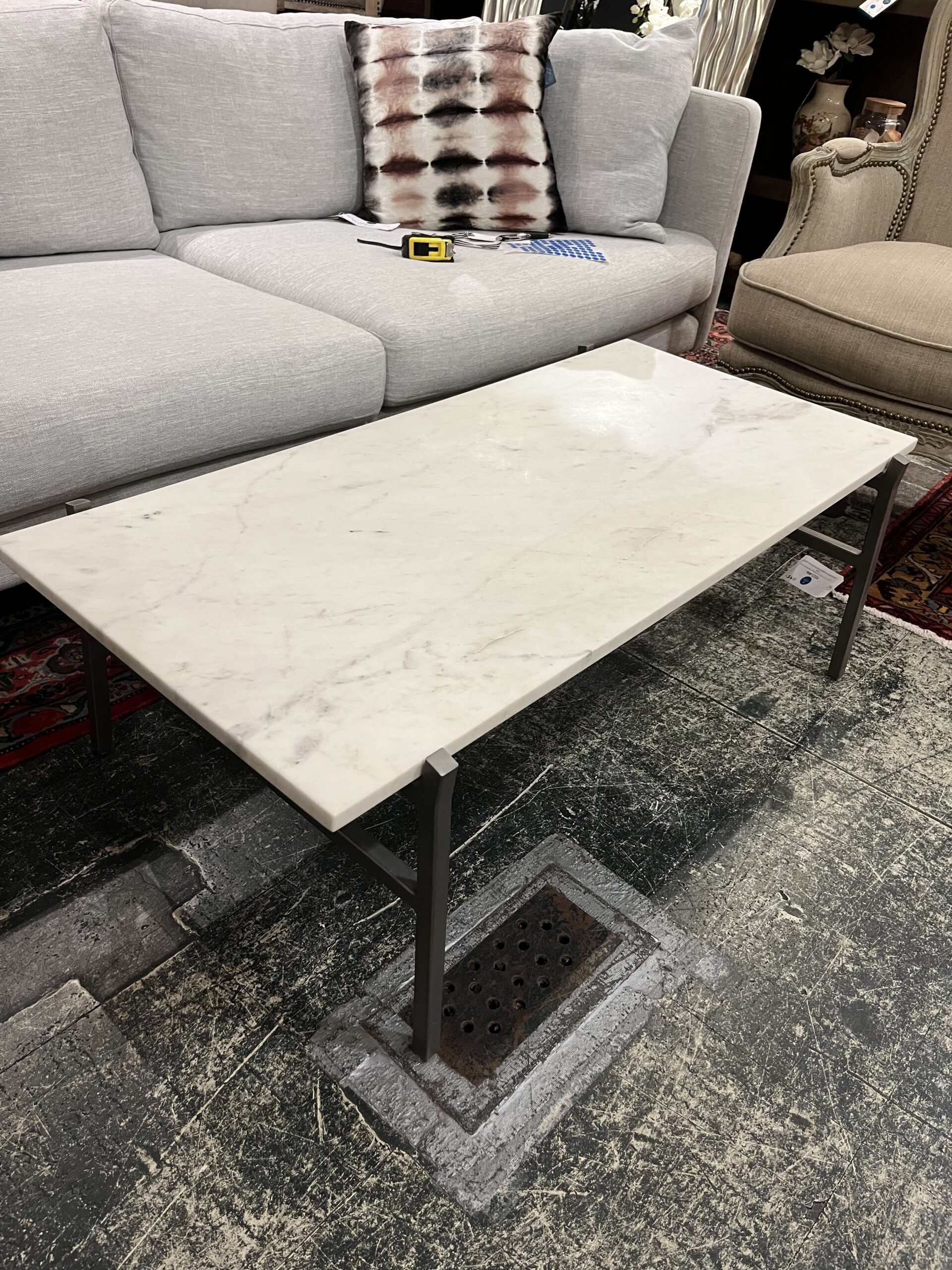 CB2 Marble Slab Coffee Table