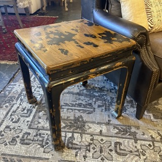 Side Table with Distressed Paint - Coast Consignment