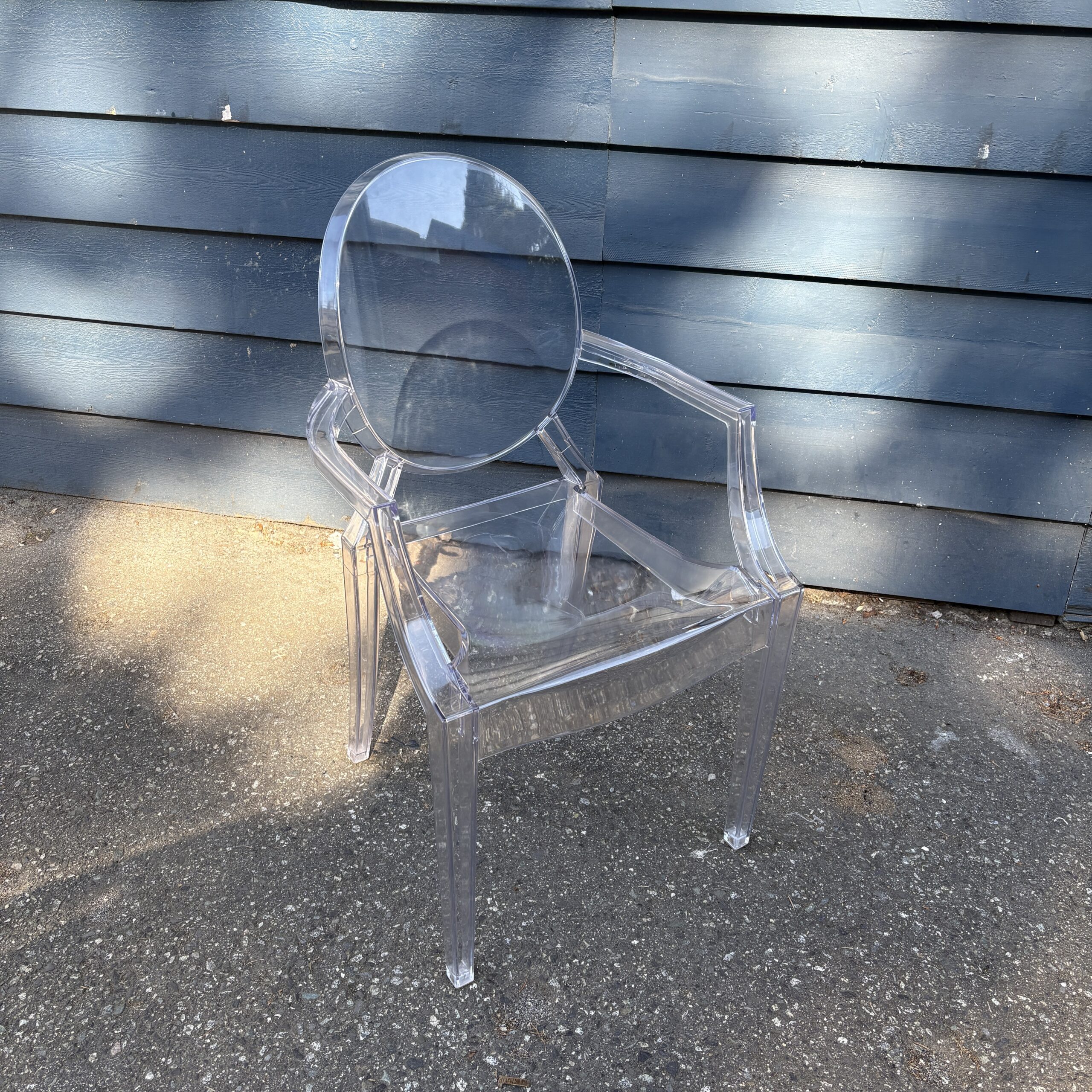 Pair of Clear Ghost Chairs - Coast Consignment
