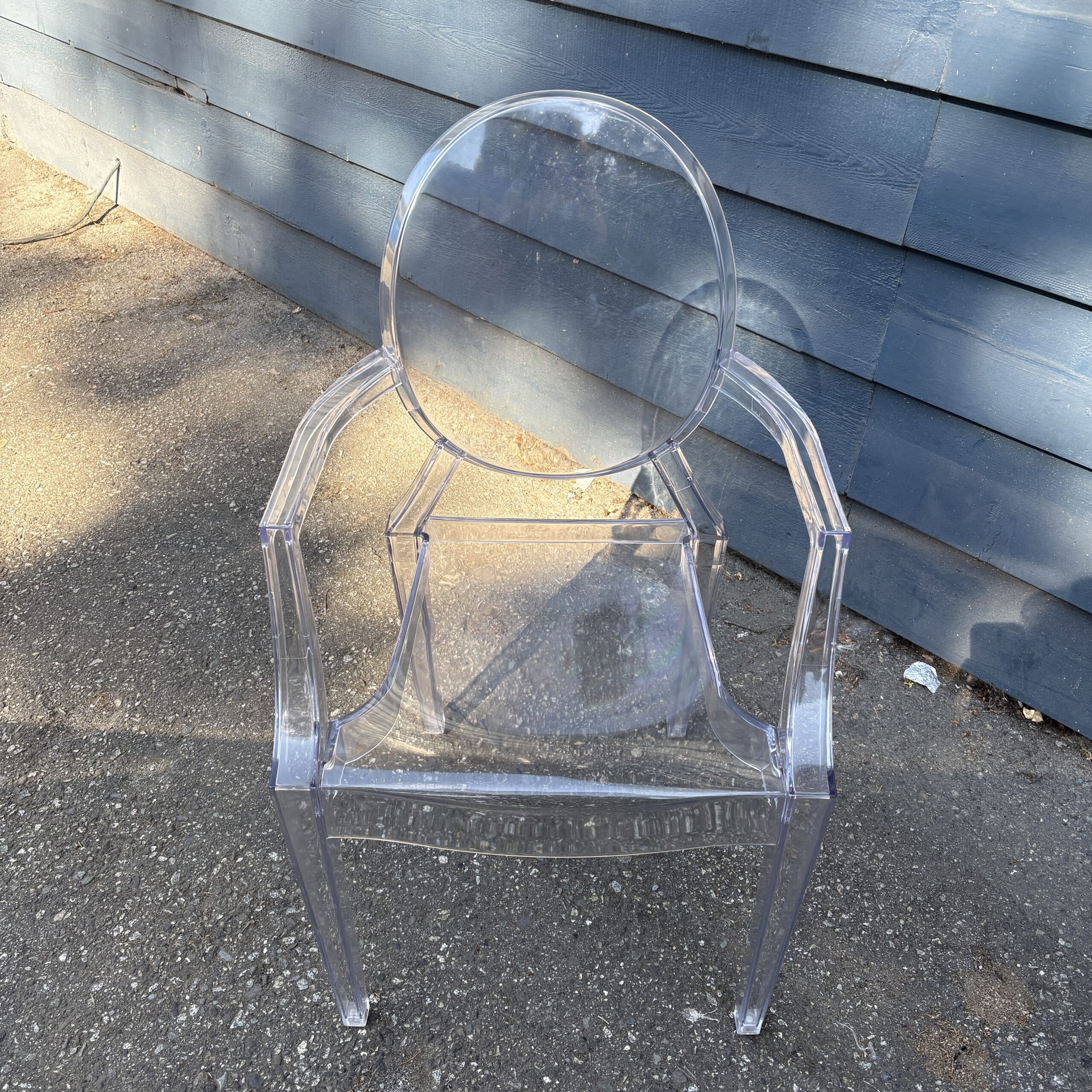 Pair of Clear Ghost Chairs - Coast Consignment