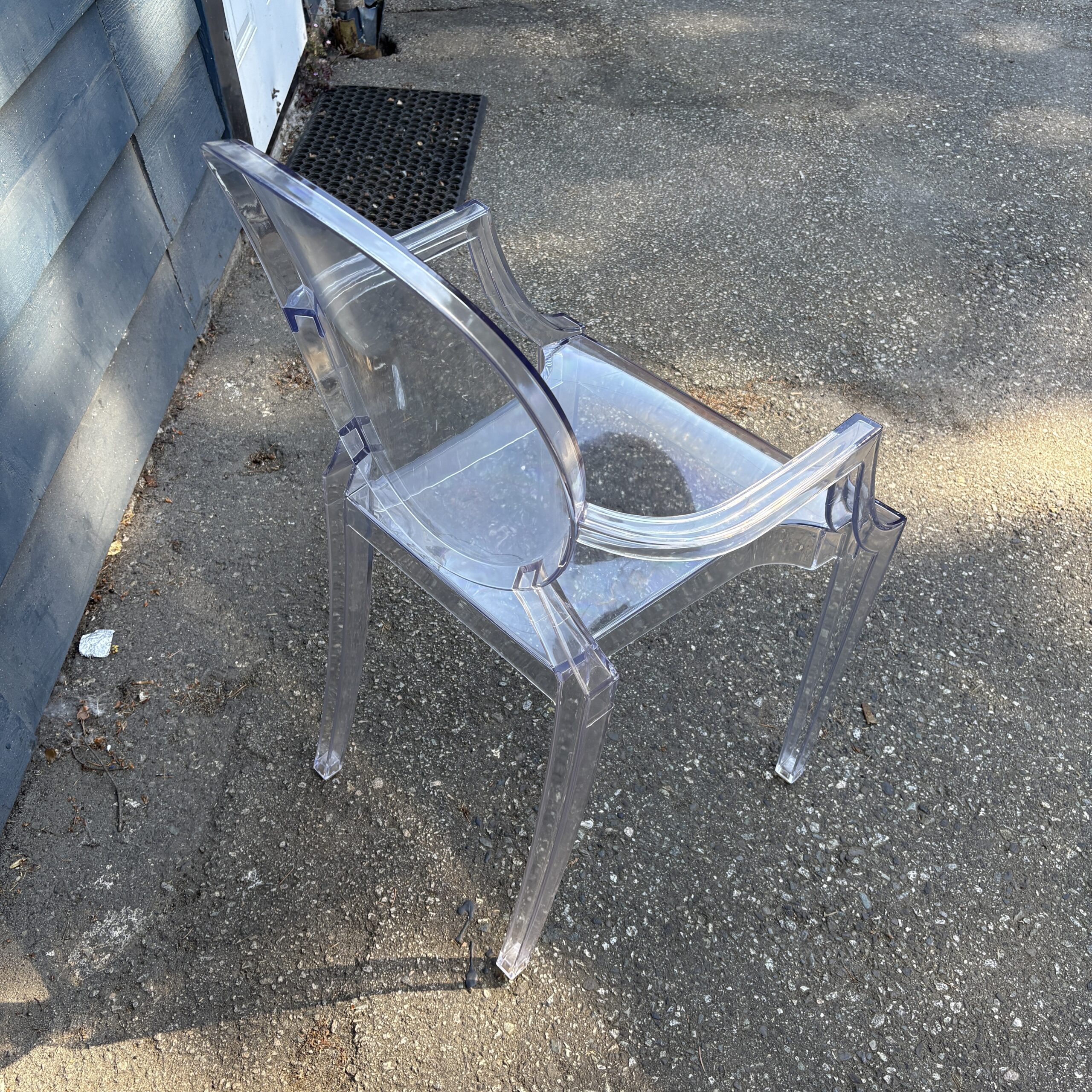 Pair of Clear Ghost Chairs - Coast Consignment