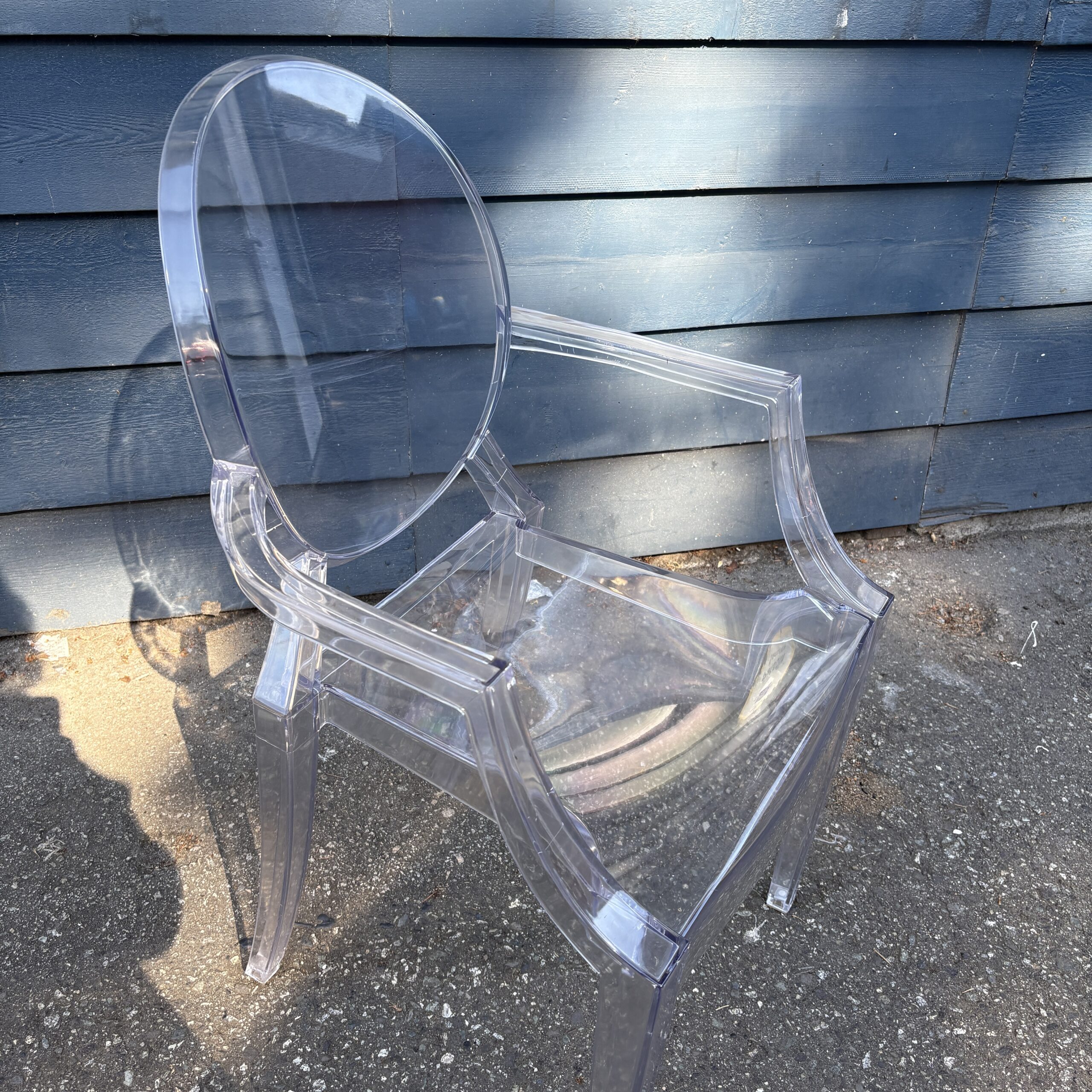 Pair of Clear Ghost Chairs - Coast Consignment