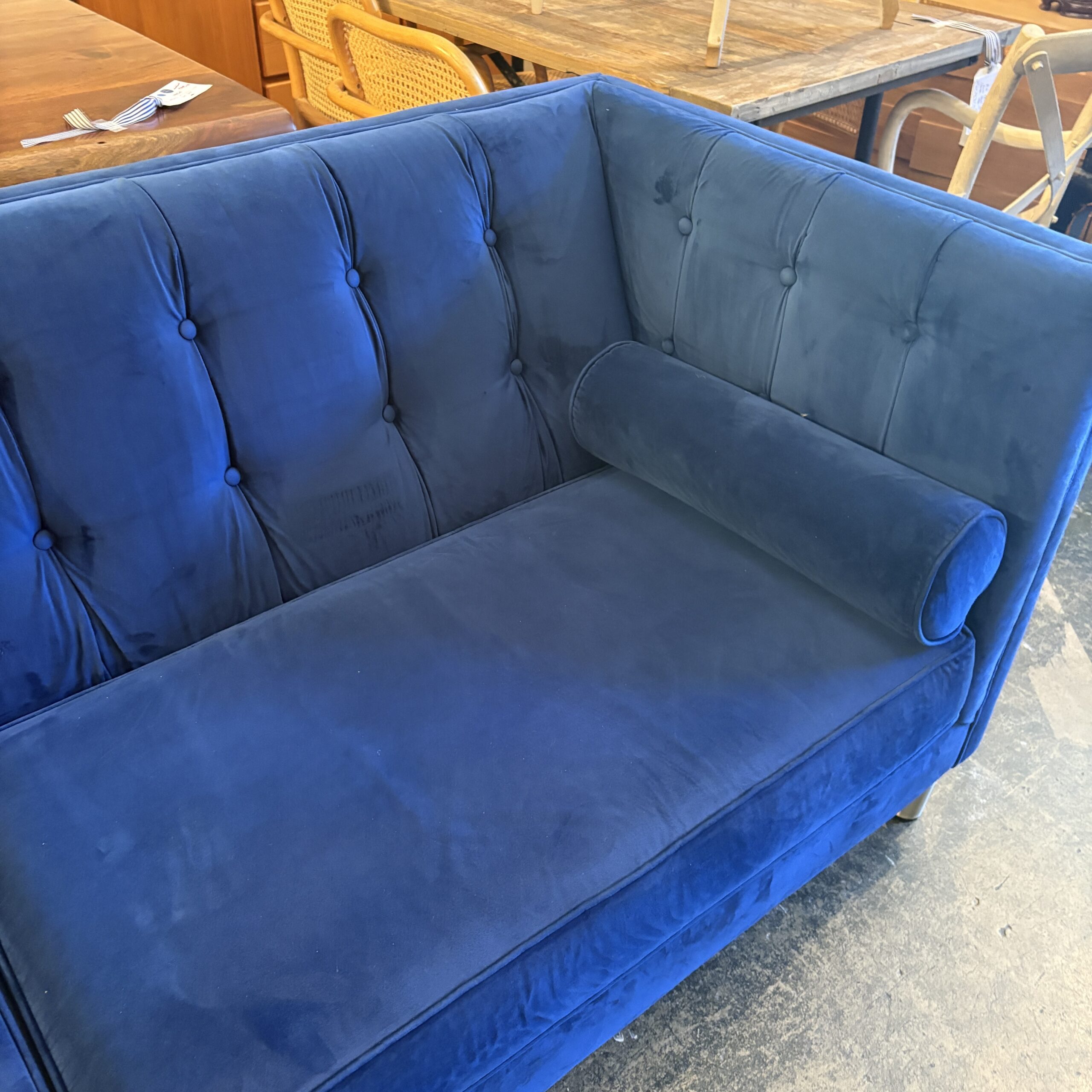Van Gogh Blue Velvet Sofa
