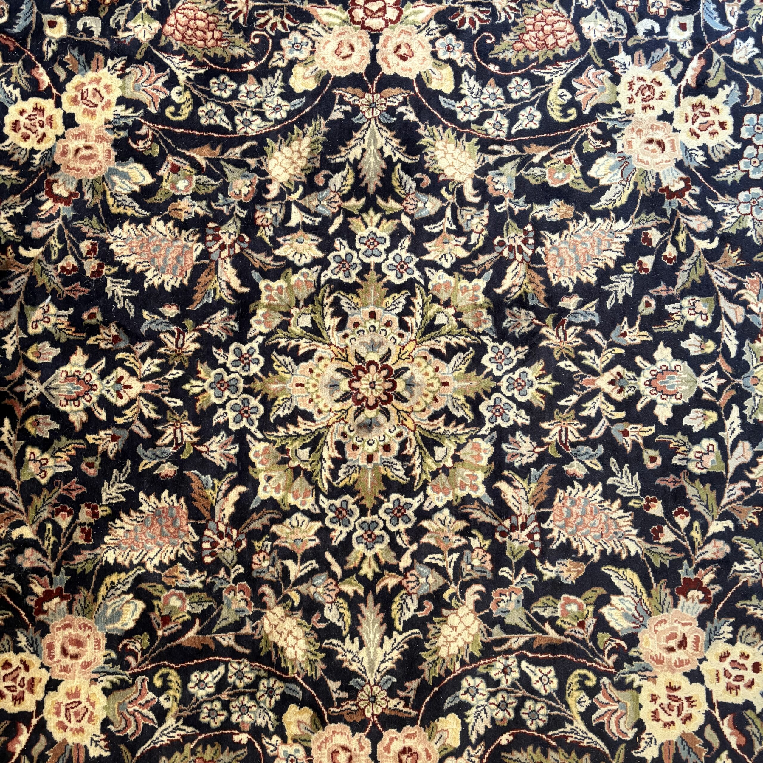 Gold &amp; Navy Persian Rug - 9'x12'8" - Coast Consignment - image 1