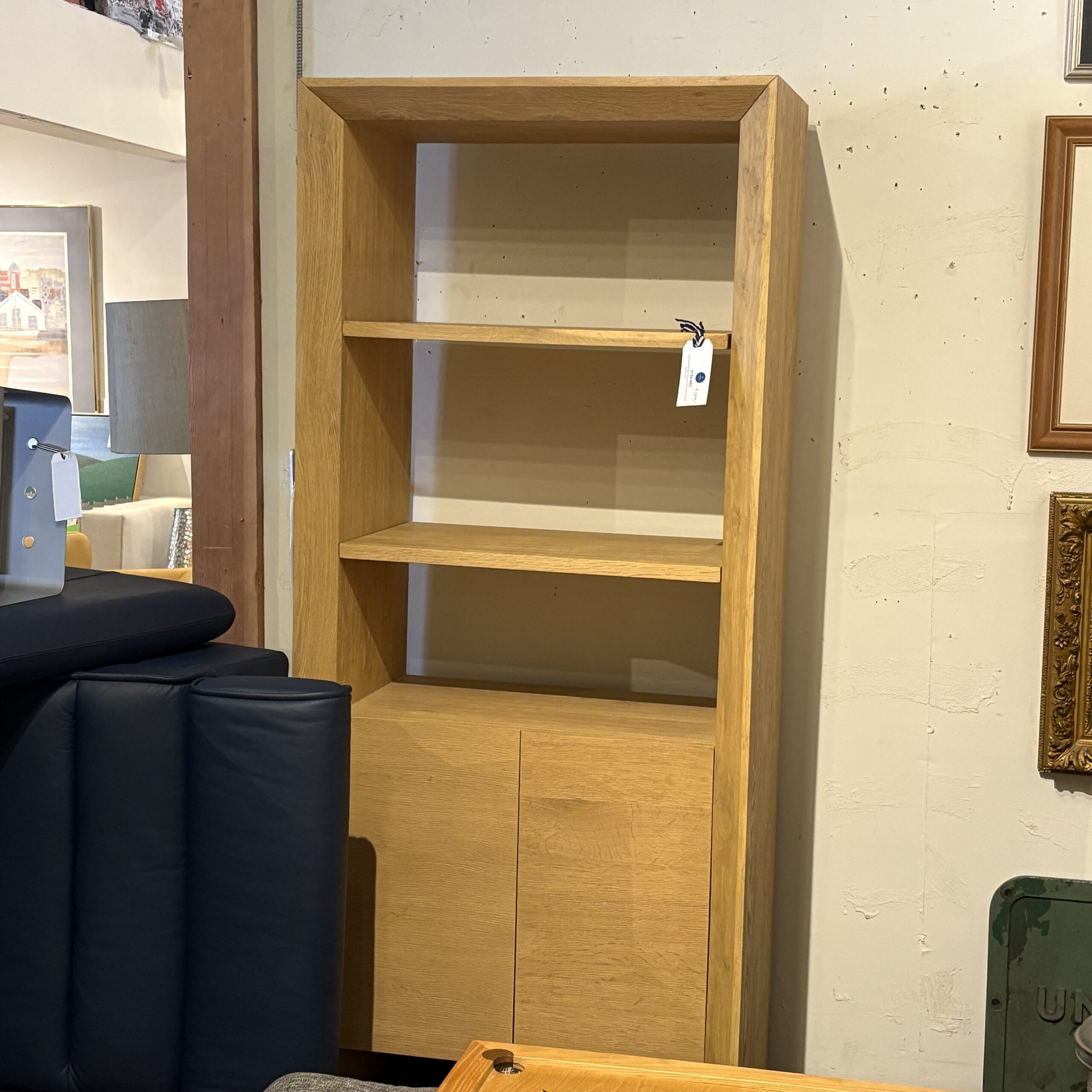 Crate &amp; Barrel 'Baja' Natural Storage Bookcase - Coast Consignment