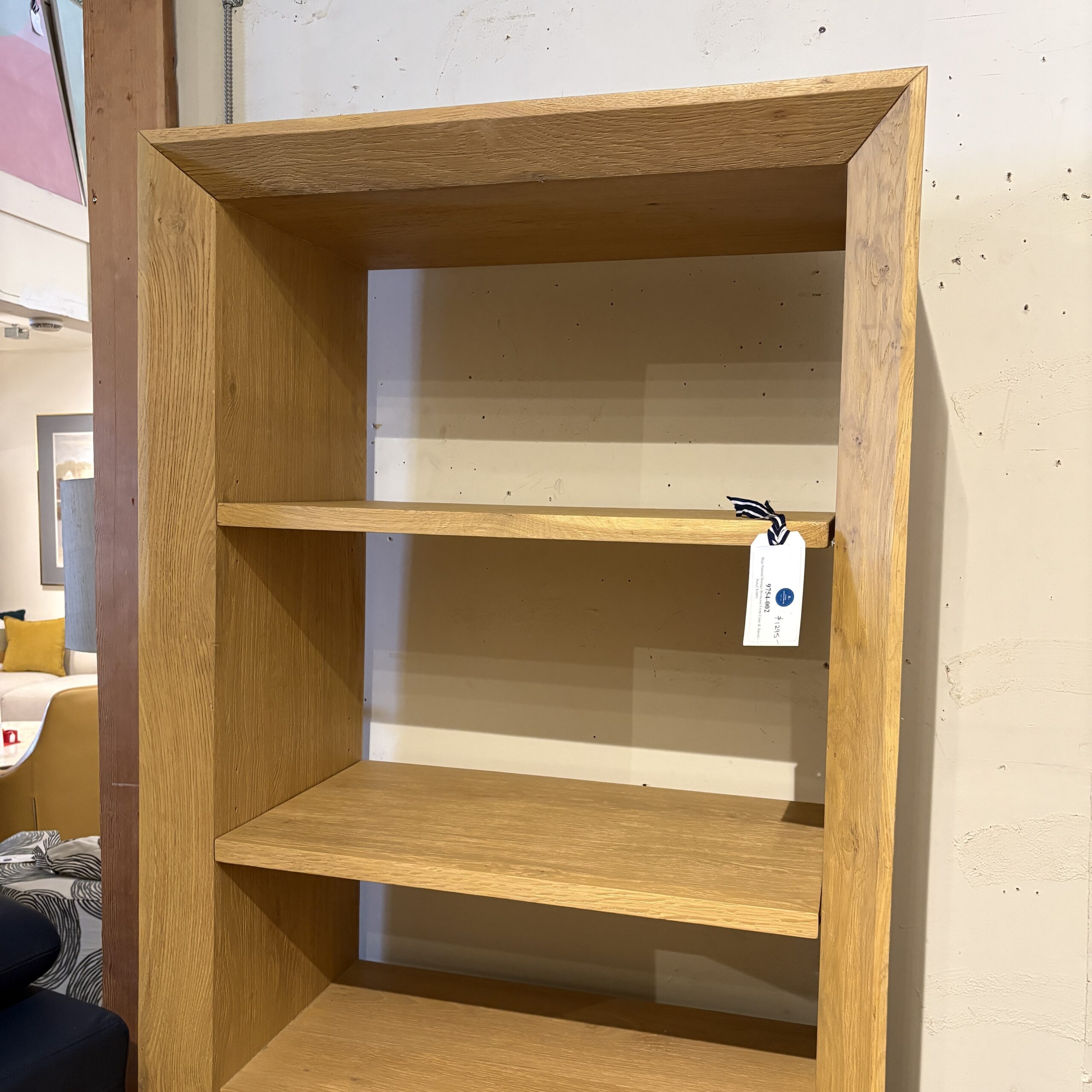 Crate &amp; Barrel 'Baja' Natural Storage Bookcase - Coast Consignment