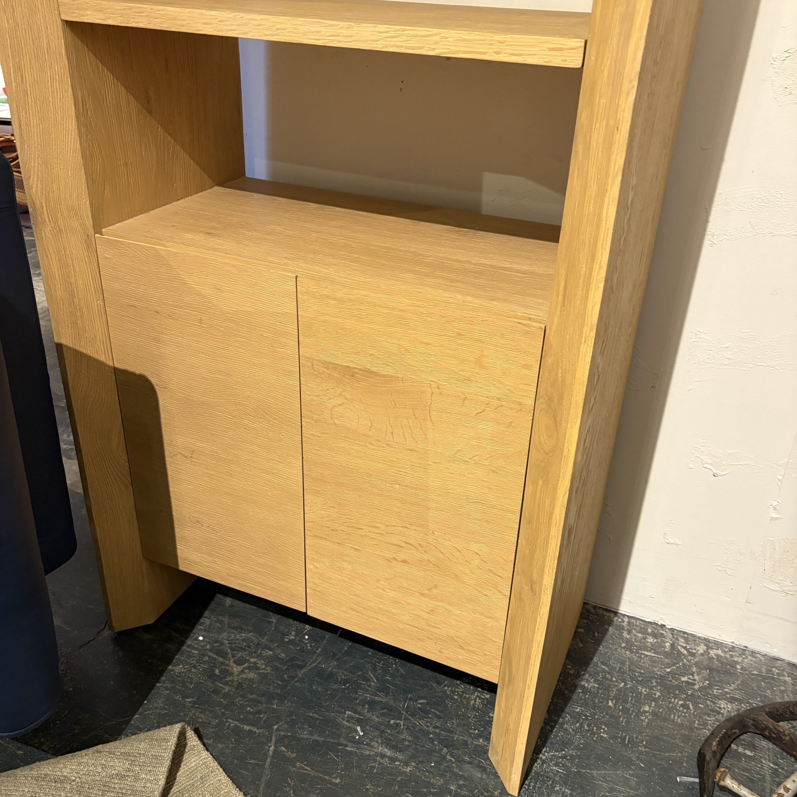 Crate &amp; Barrel 'Baja' Natural Storage Bookcase - Coast Consignment