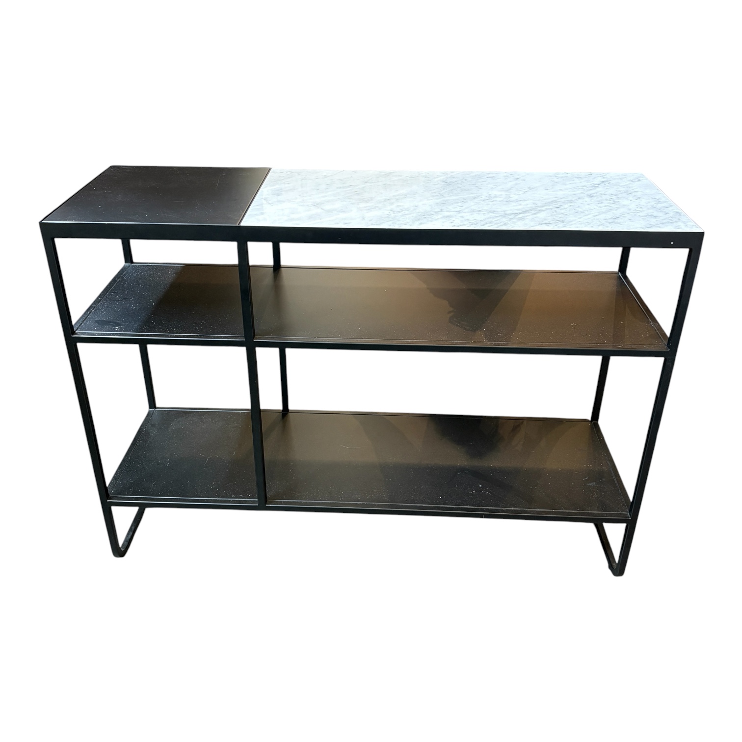 Article Marble Top Shelving Console Table - Coast Consignment - image 1