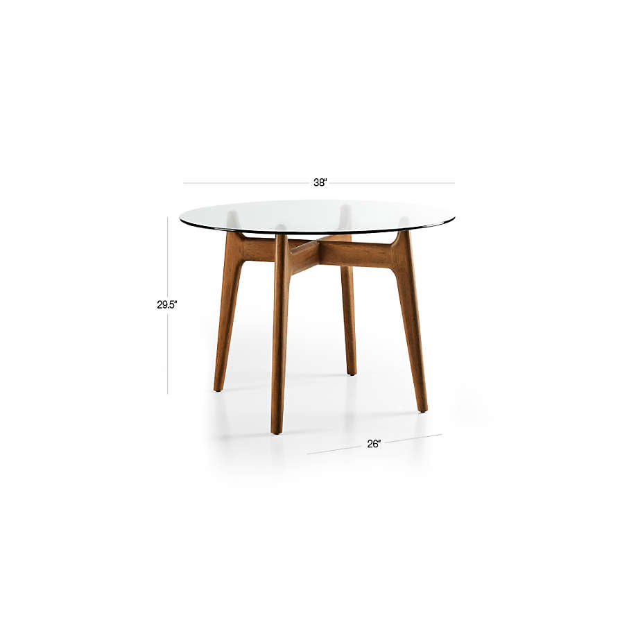 Crate &amp; Barrel 'Tate' 38" Round Dining Table - Coast Consignment