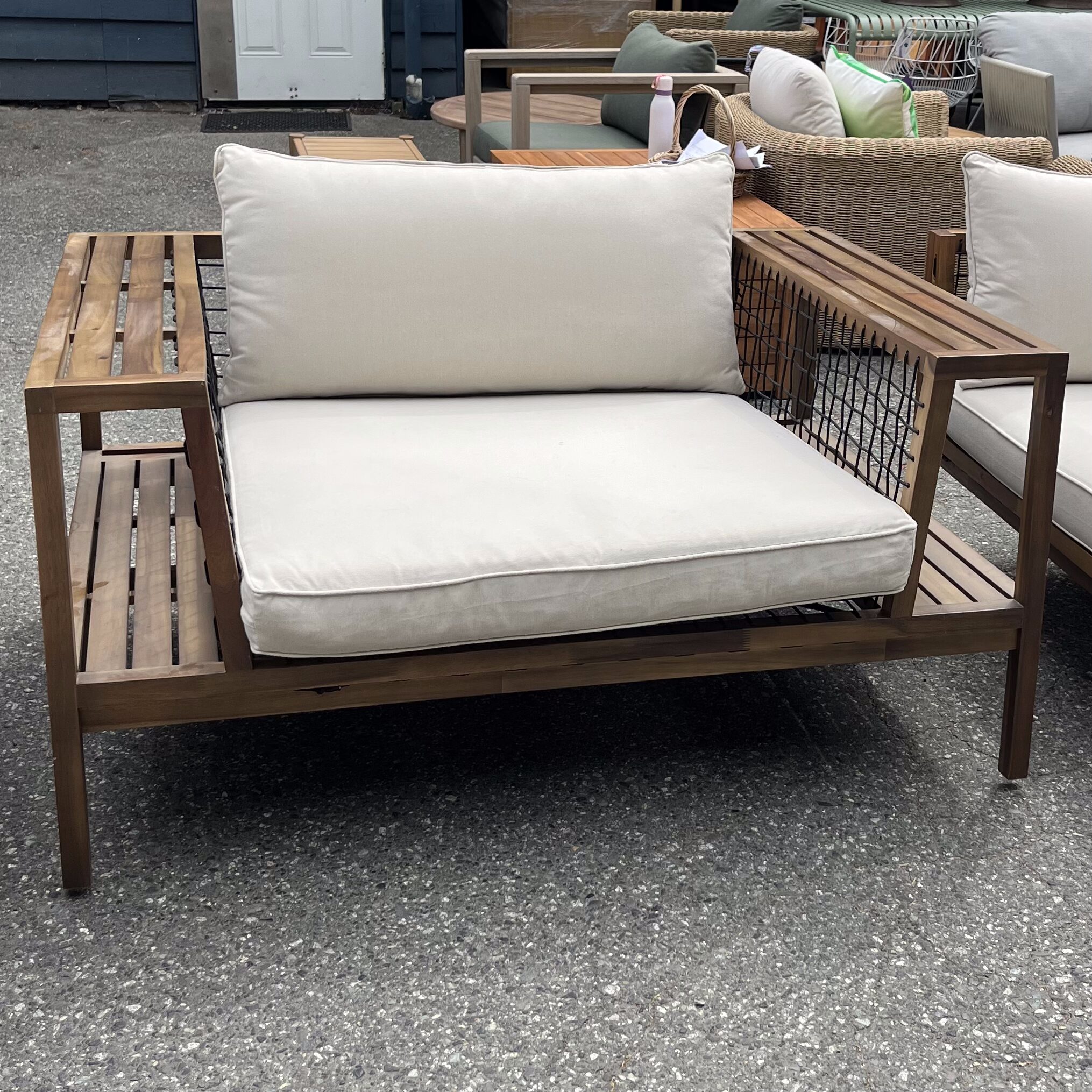 Ivory 55" Outdoor Lounge Chair