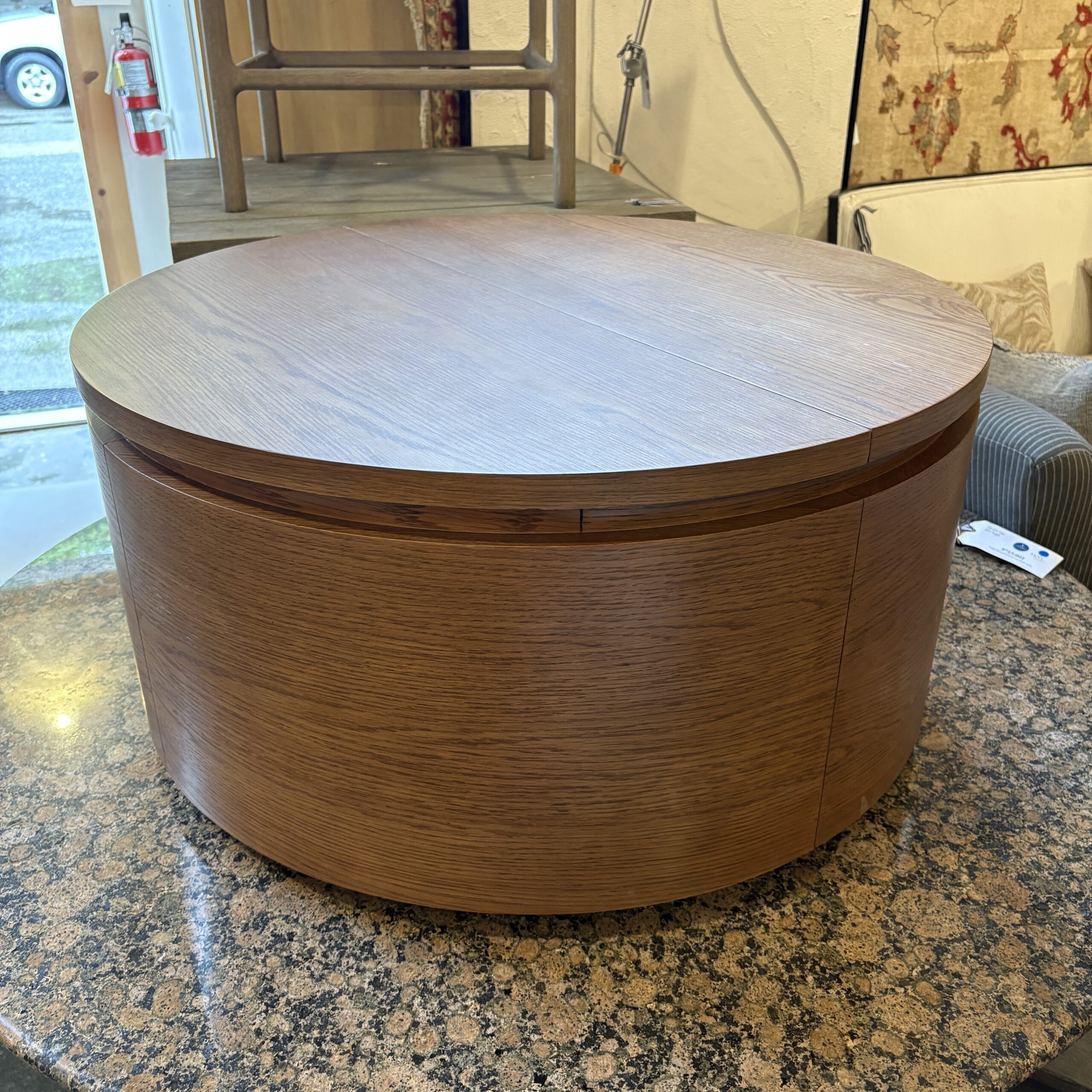 Walnut Storage Coffee Table - Coast Consignment