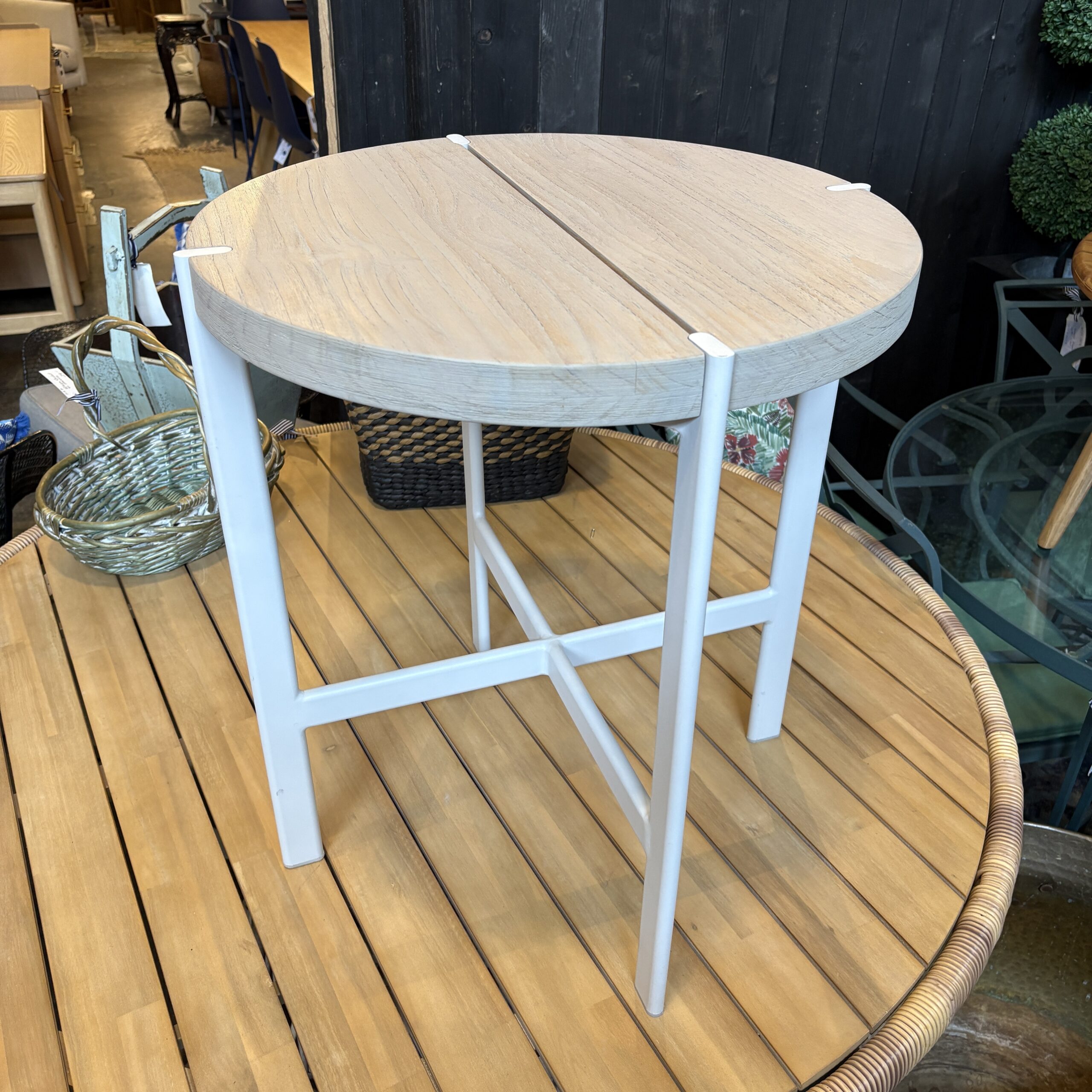 Driftwood Grey Side Table - Coast Consignment