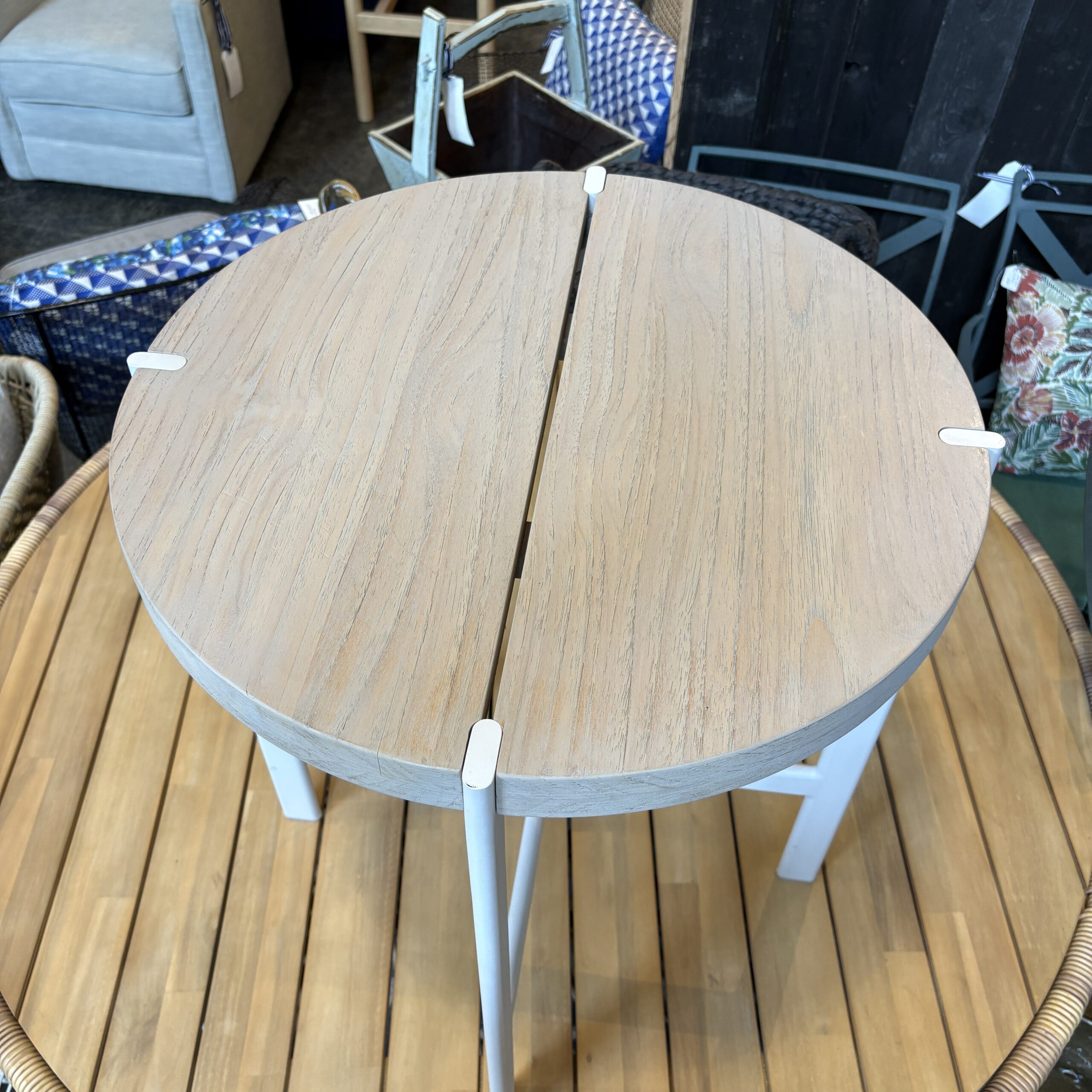 Driftwood Grey Side Table - Coast Consignment