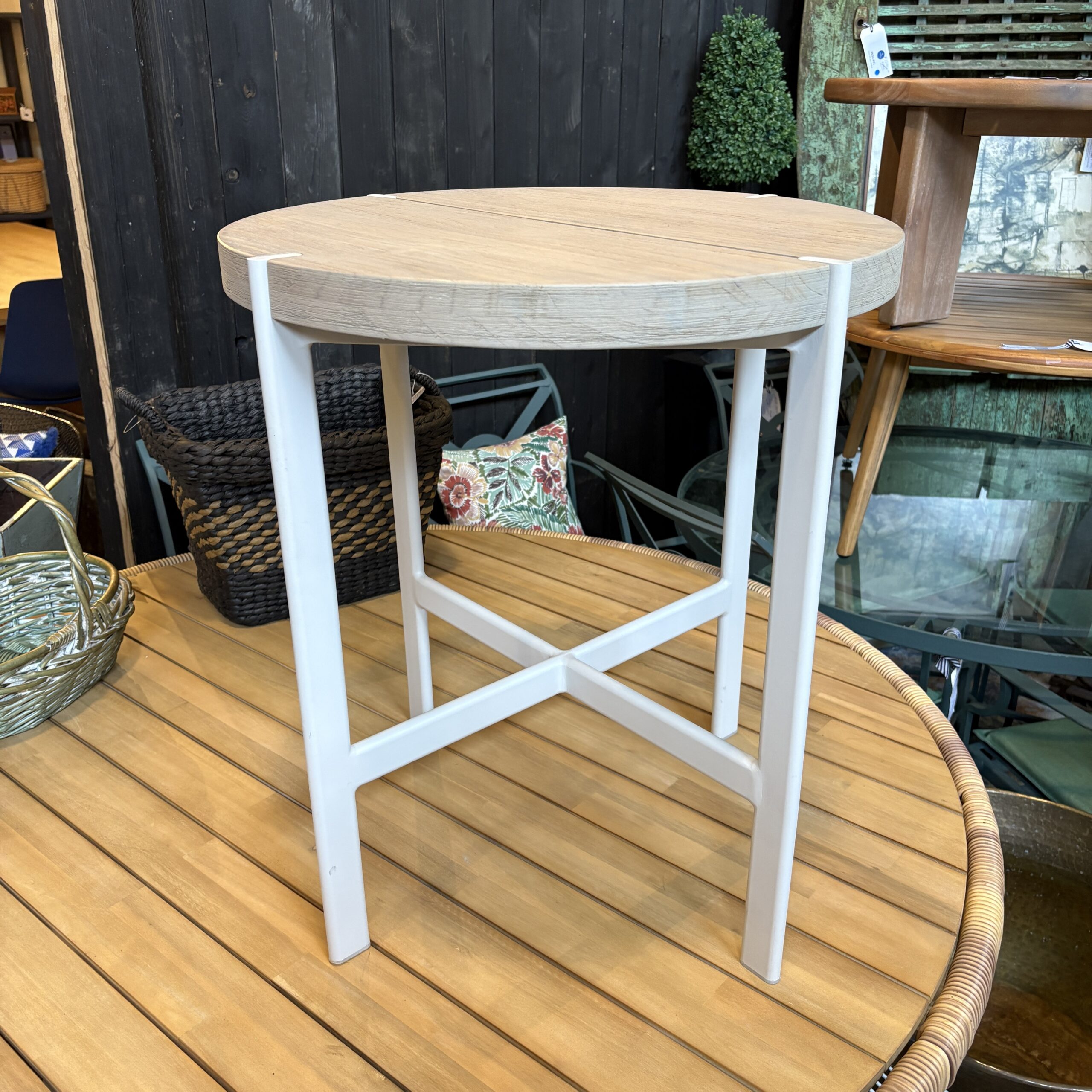 Driftwood Grey Side Table - Coast Consignment