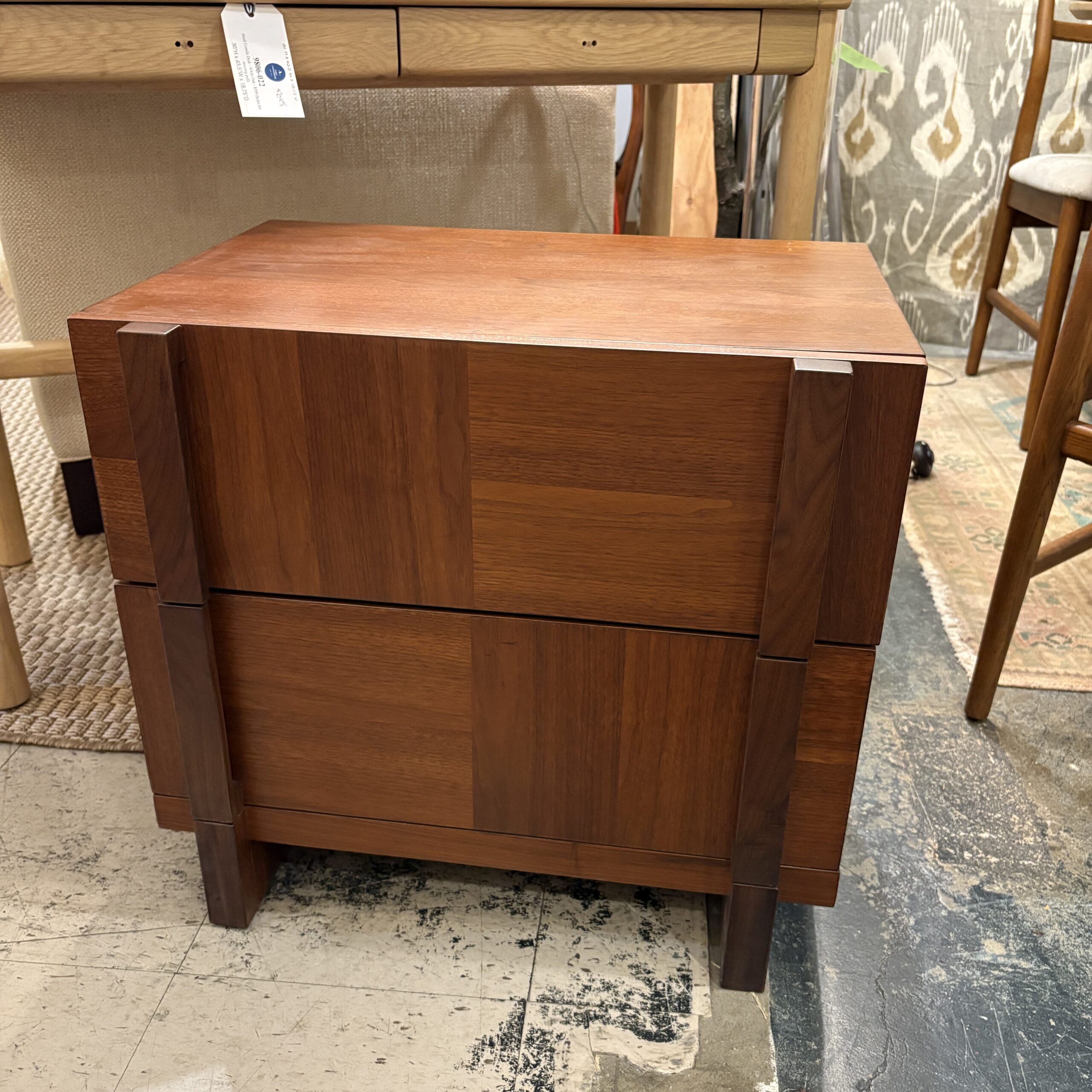 Walnut 2-Drawer Nightstand - Coast Consignment
