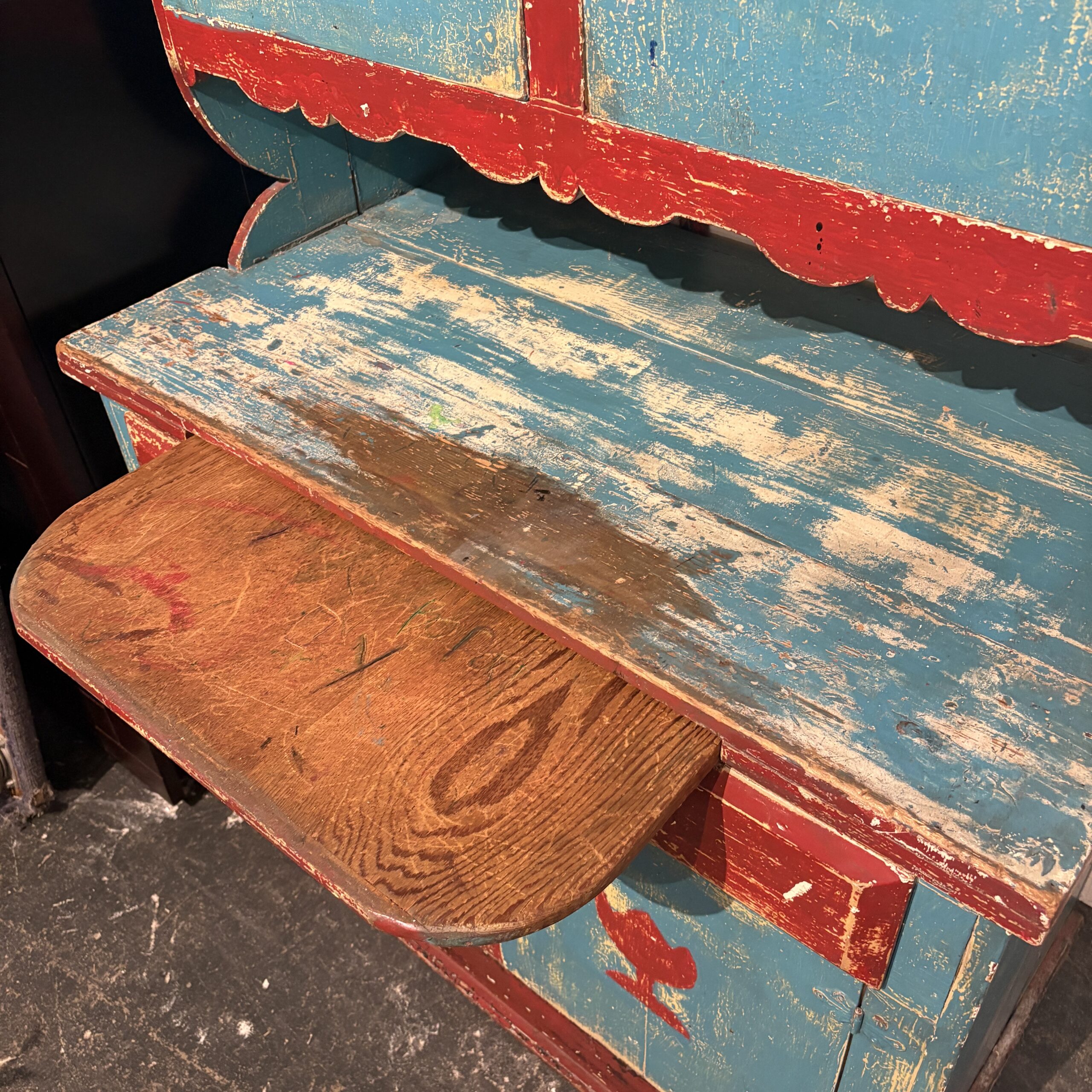 Antique 19th Century Folk Art Cabinet