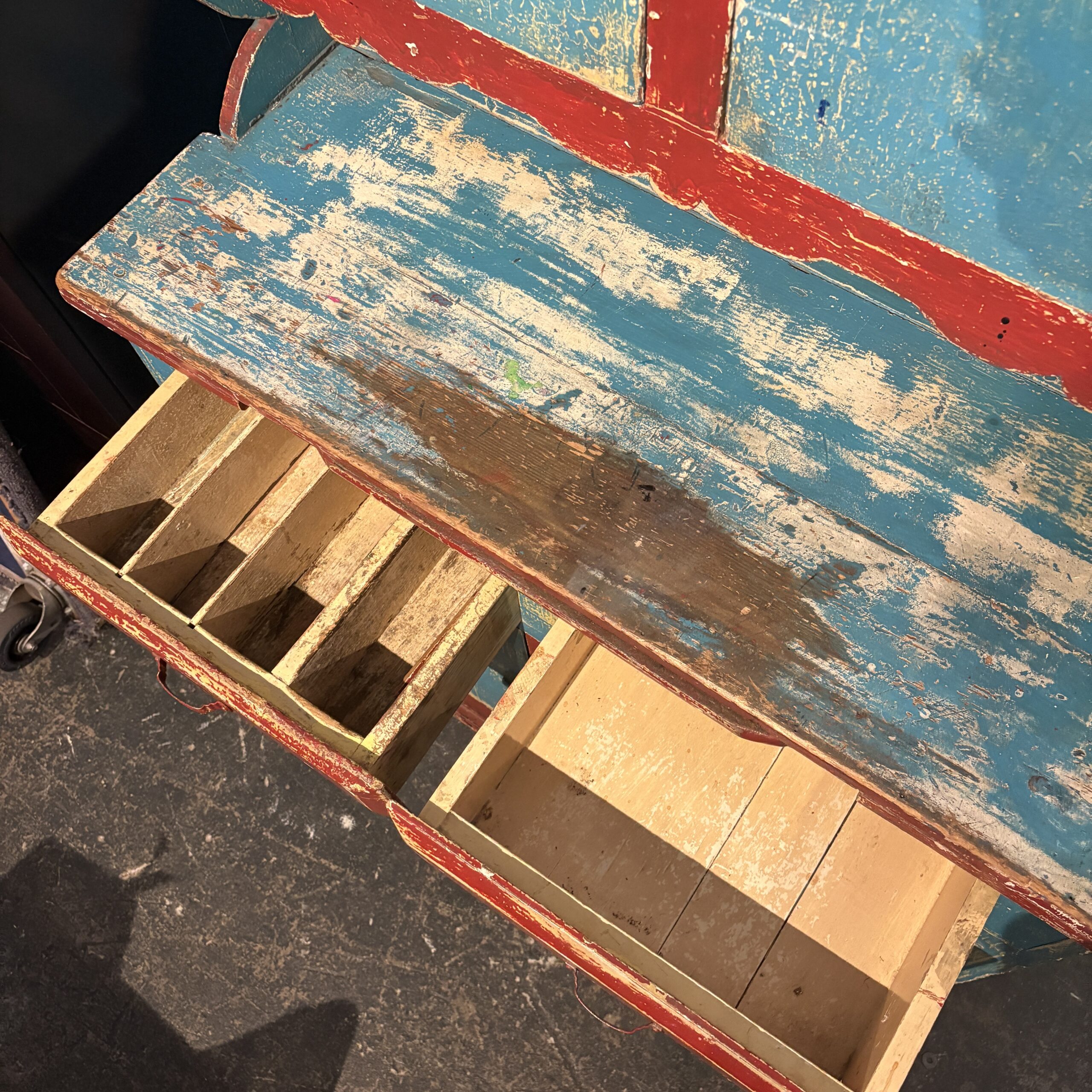 Antique 19th Century Folk Art Cabinet