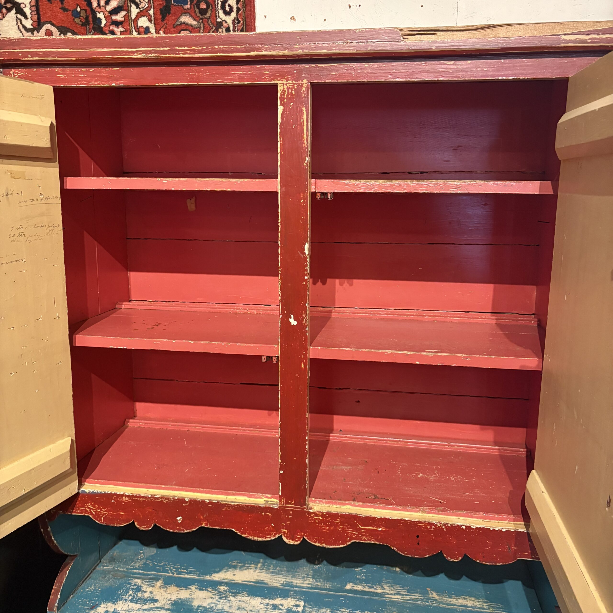 Antique 19th Century Folk Art Cabinet