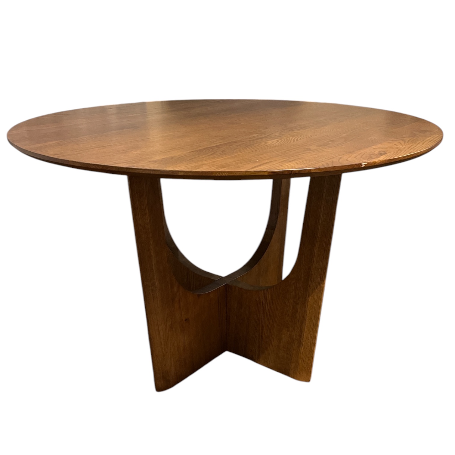 “Tovi” Round Dining Table - Smoked Oak - Coast Consignment