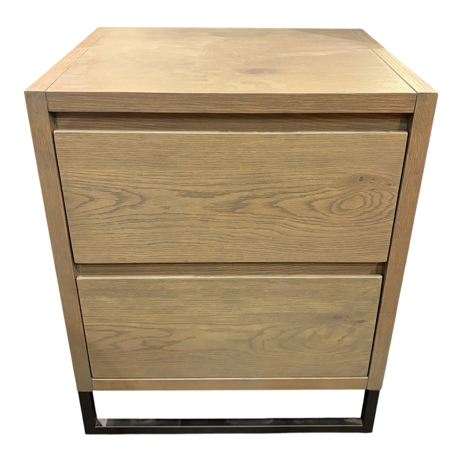 2-Drawer Grey Nightstand - Coast Consignment
