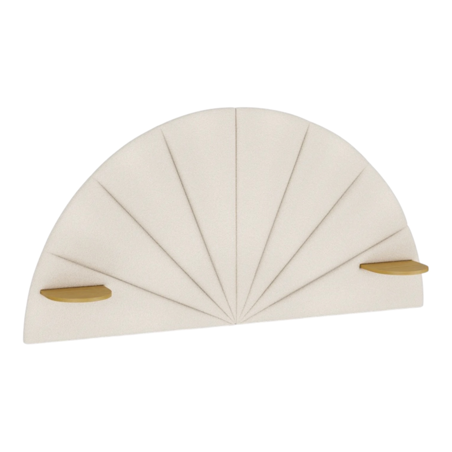 Ivory Wool Bouclé King Headboard - Coast Consignment