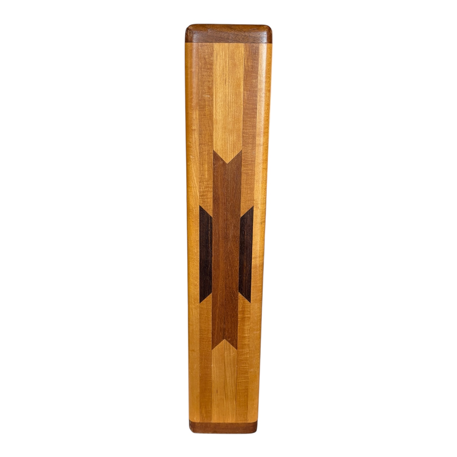 Tall MCM Wood Vase - Coast Consignment